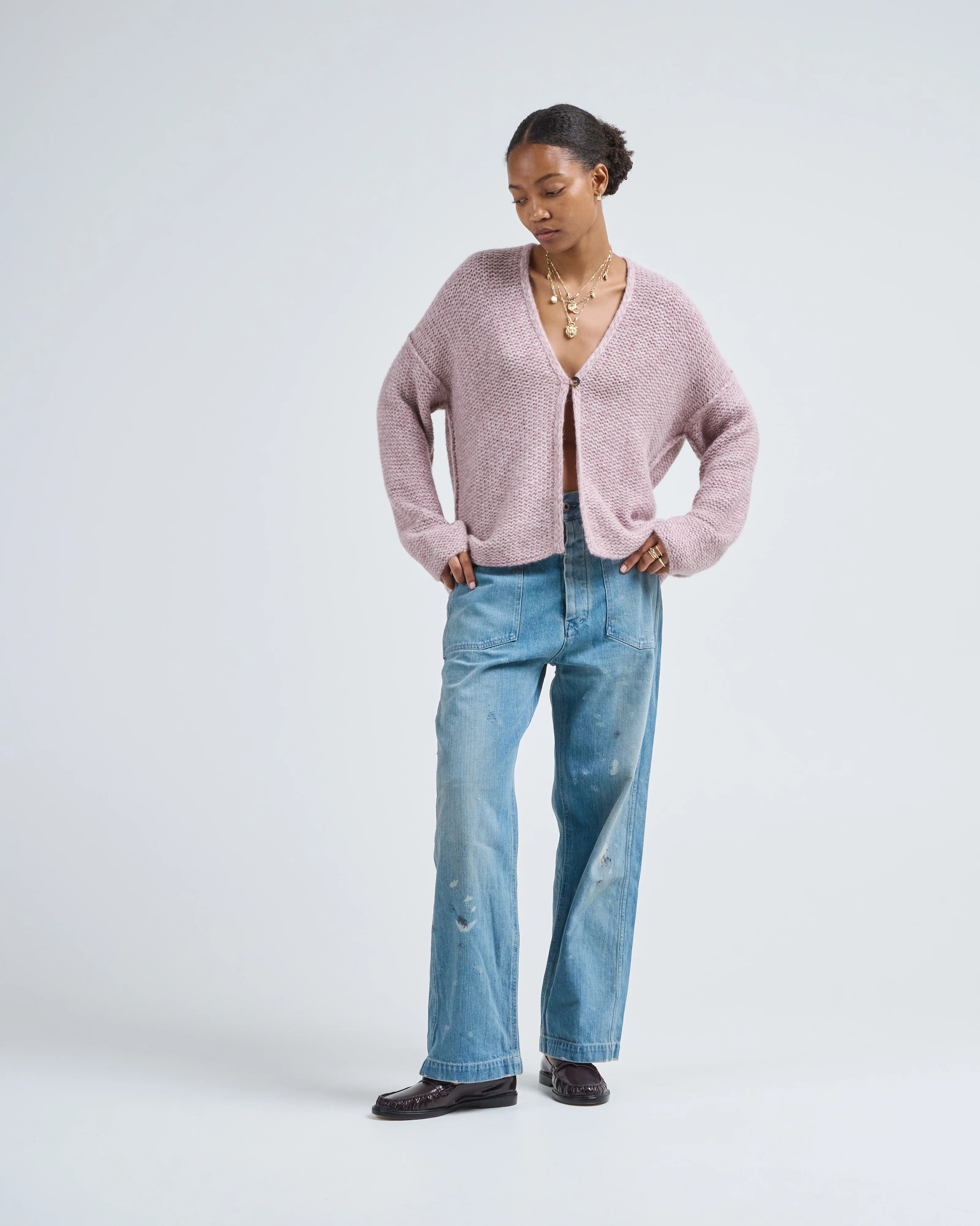 army style denim trouser regular - Image 6