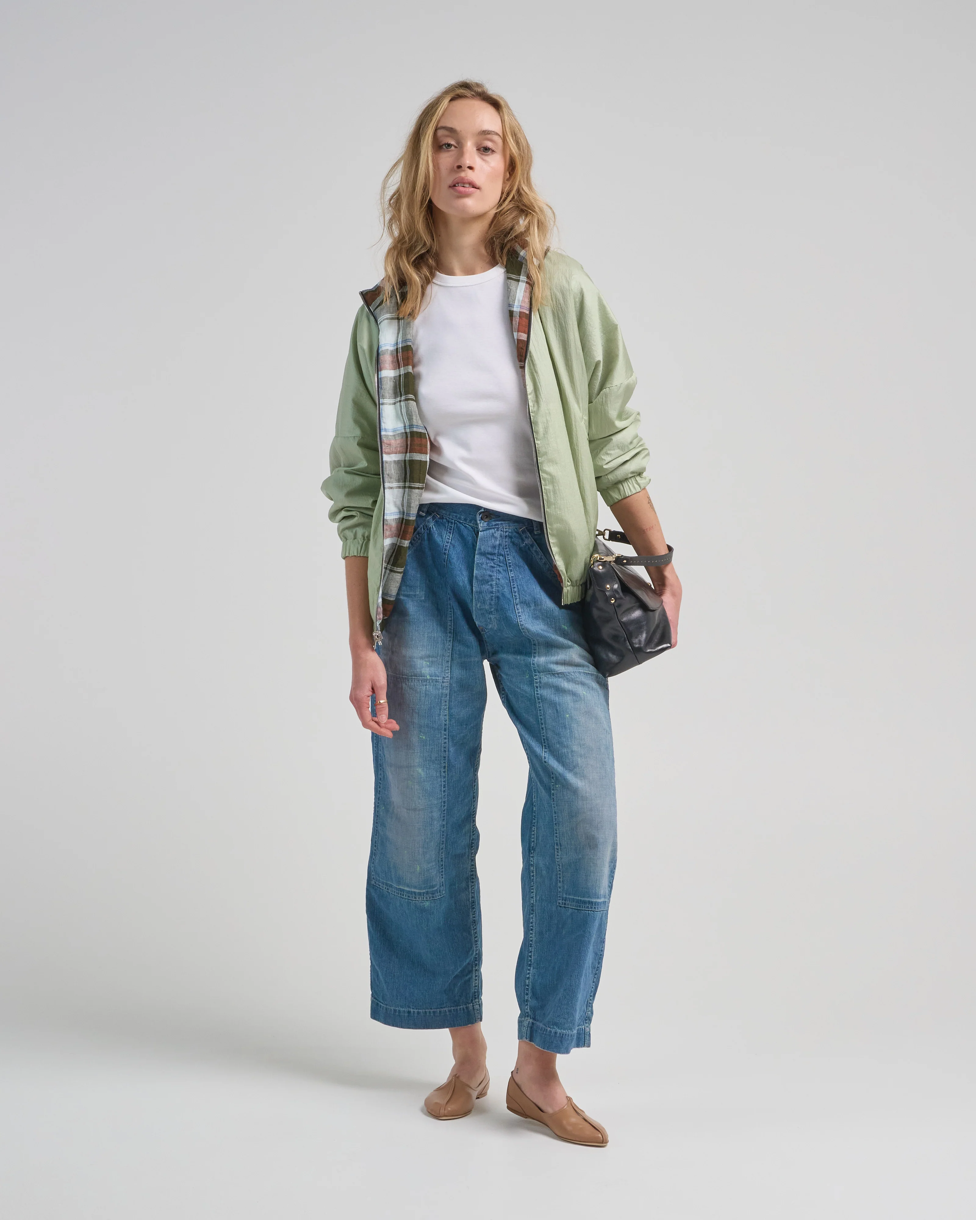 denim double knee painter pants - Image 5