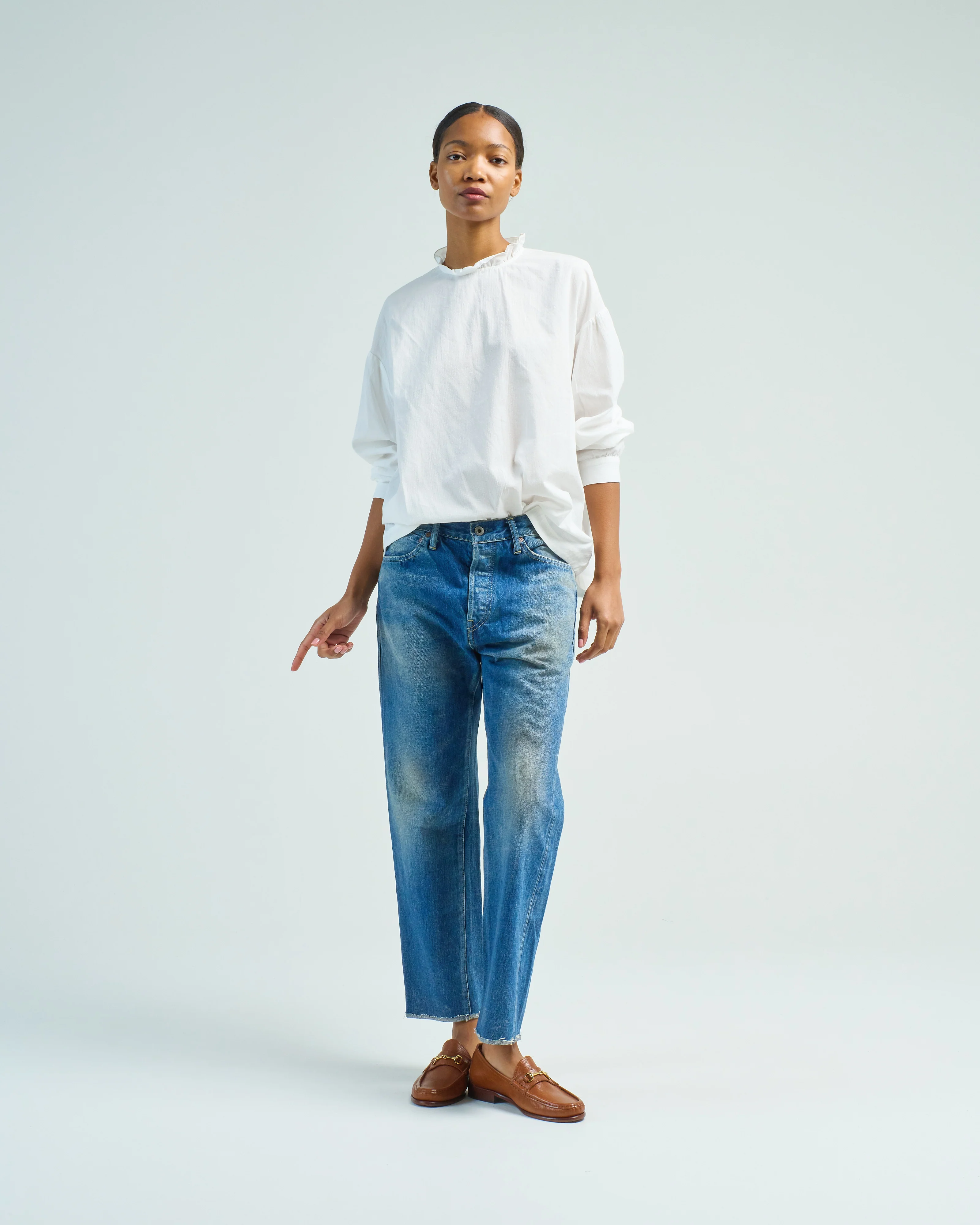frill collar shirt - Image 2