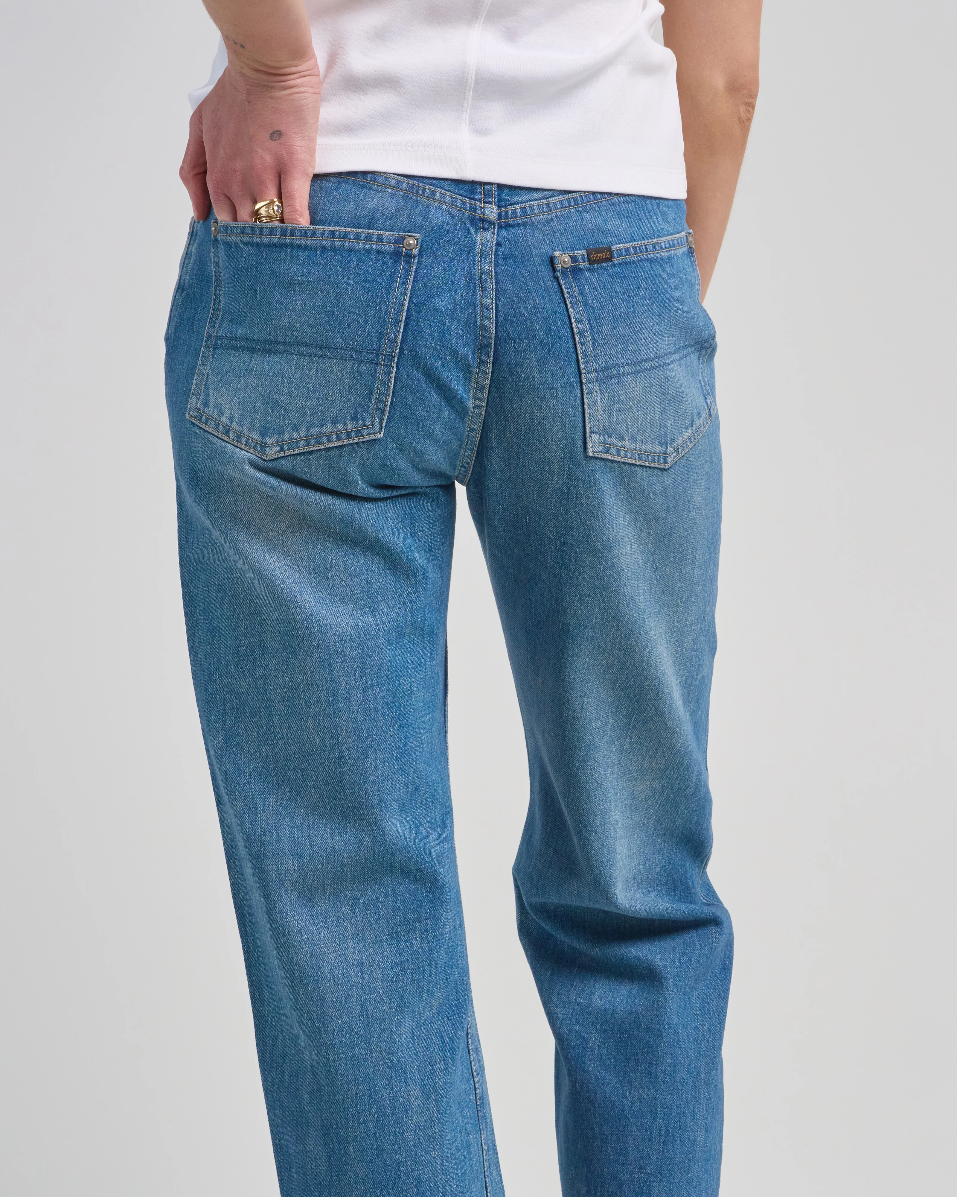 narrow straight cut jeans - Image 5