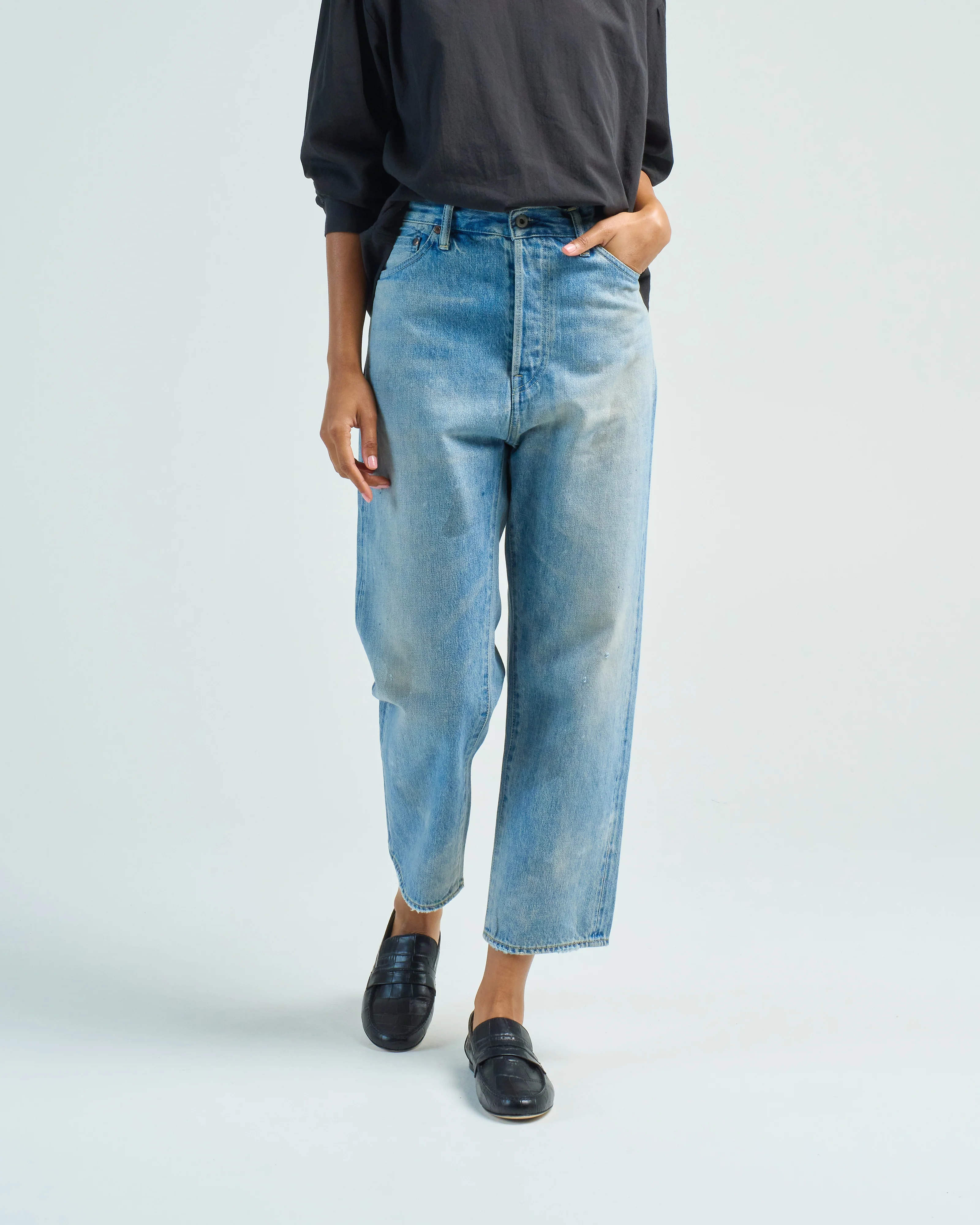 selvedge denim wide tapered cut - Image 2