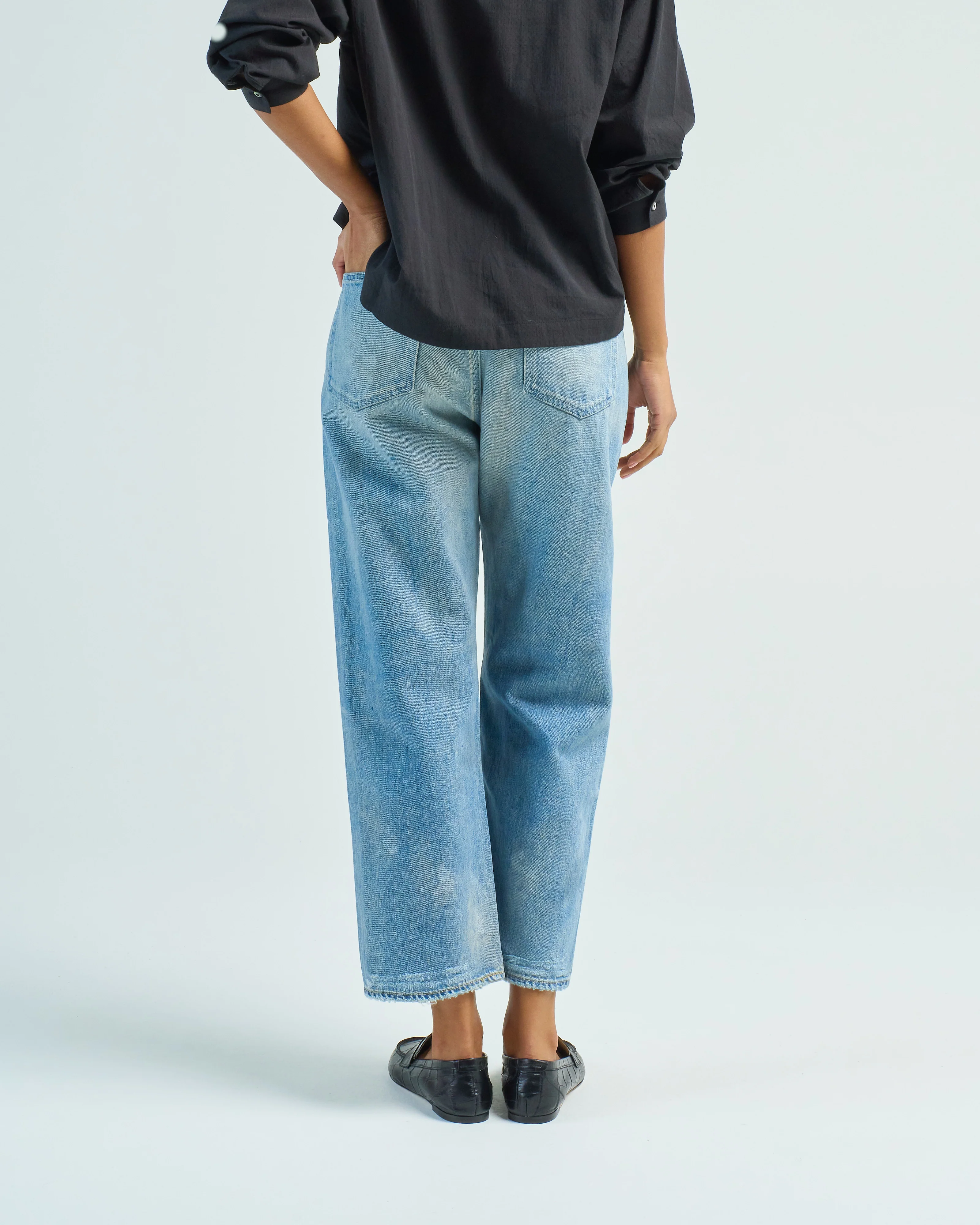 selvedge denim wide tapered cut - Image 3