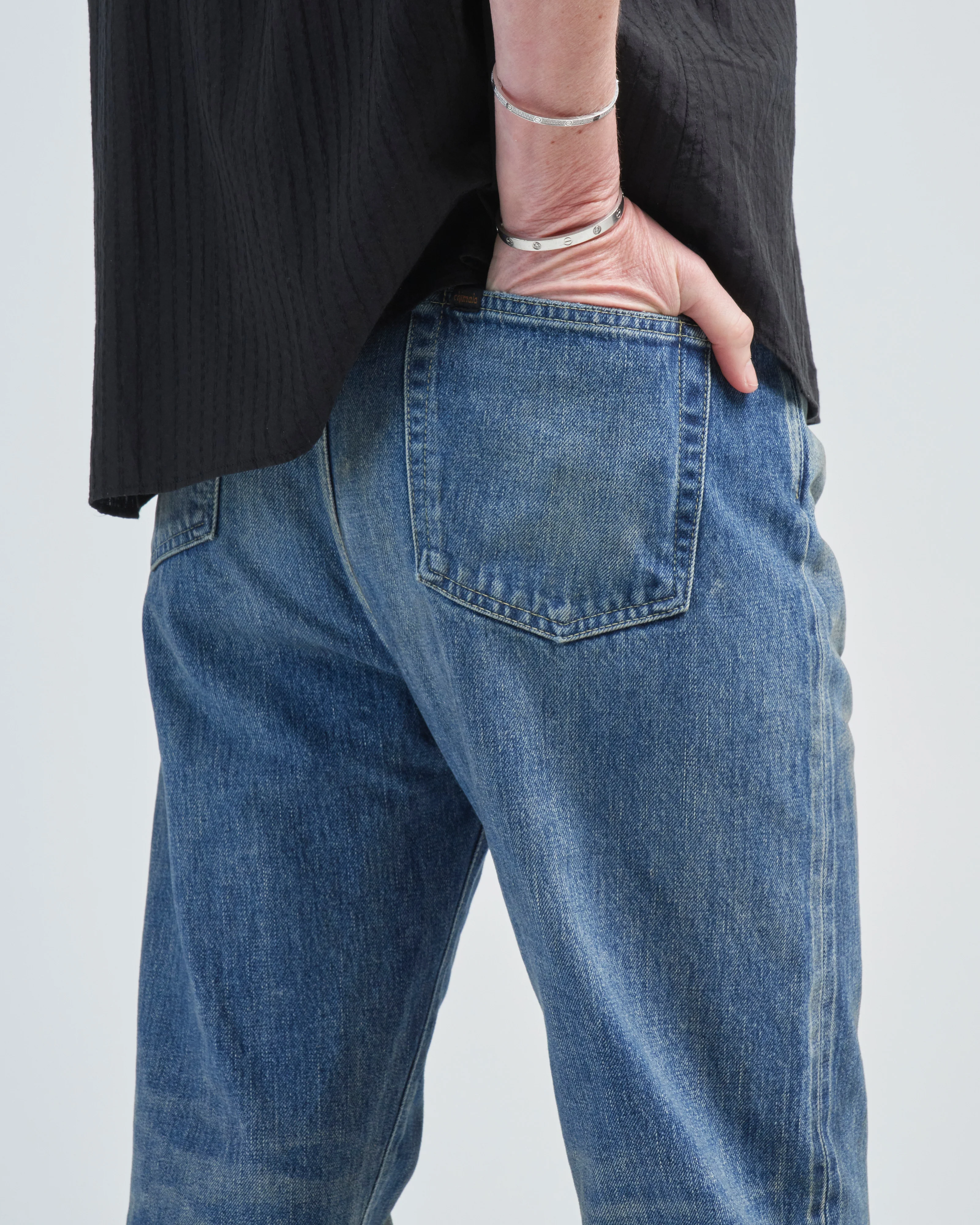 selvedge denim wide tapered cut - Image 5