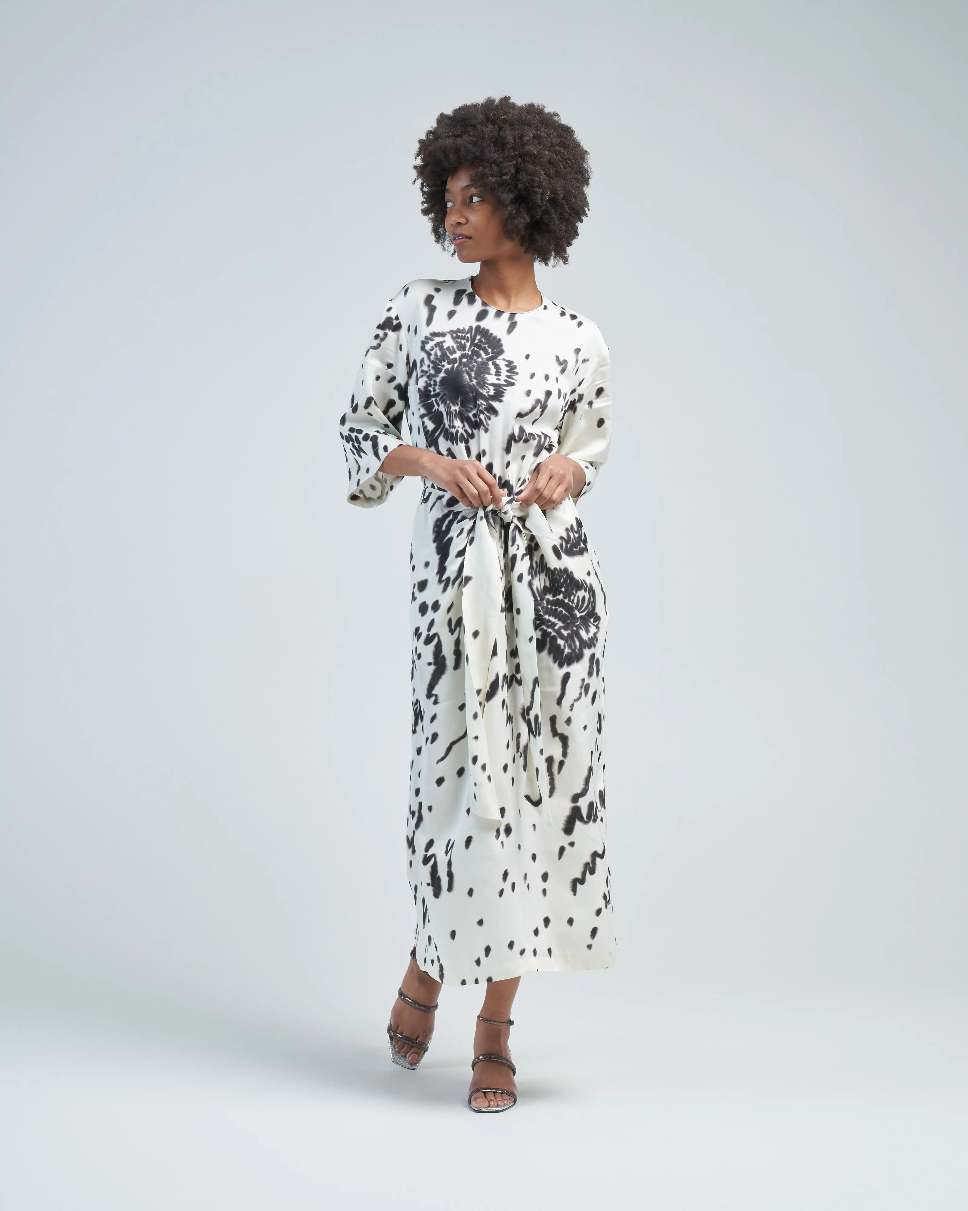 cinched waist dress - Image 2