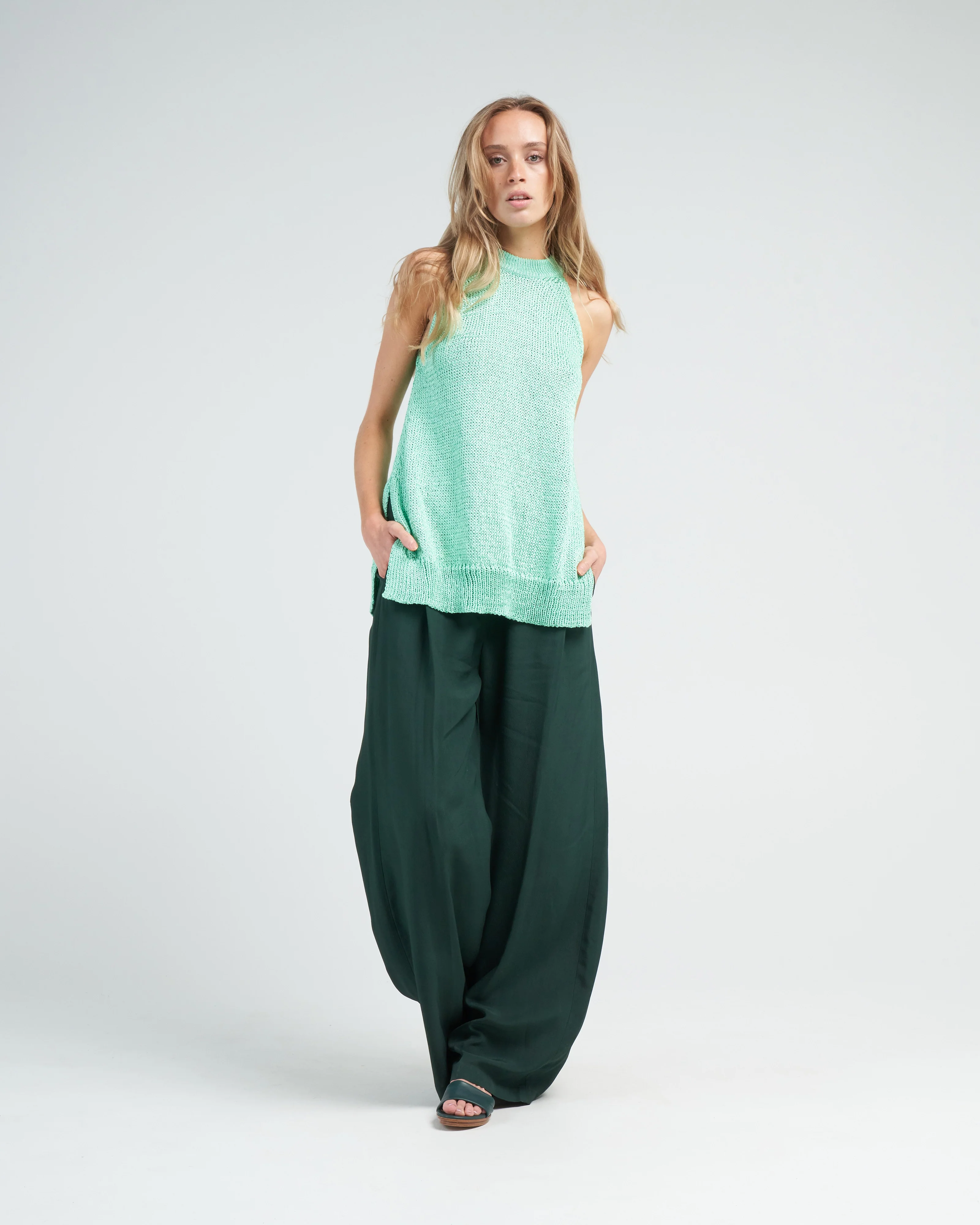 kuhra knit tank - mint - Image 2