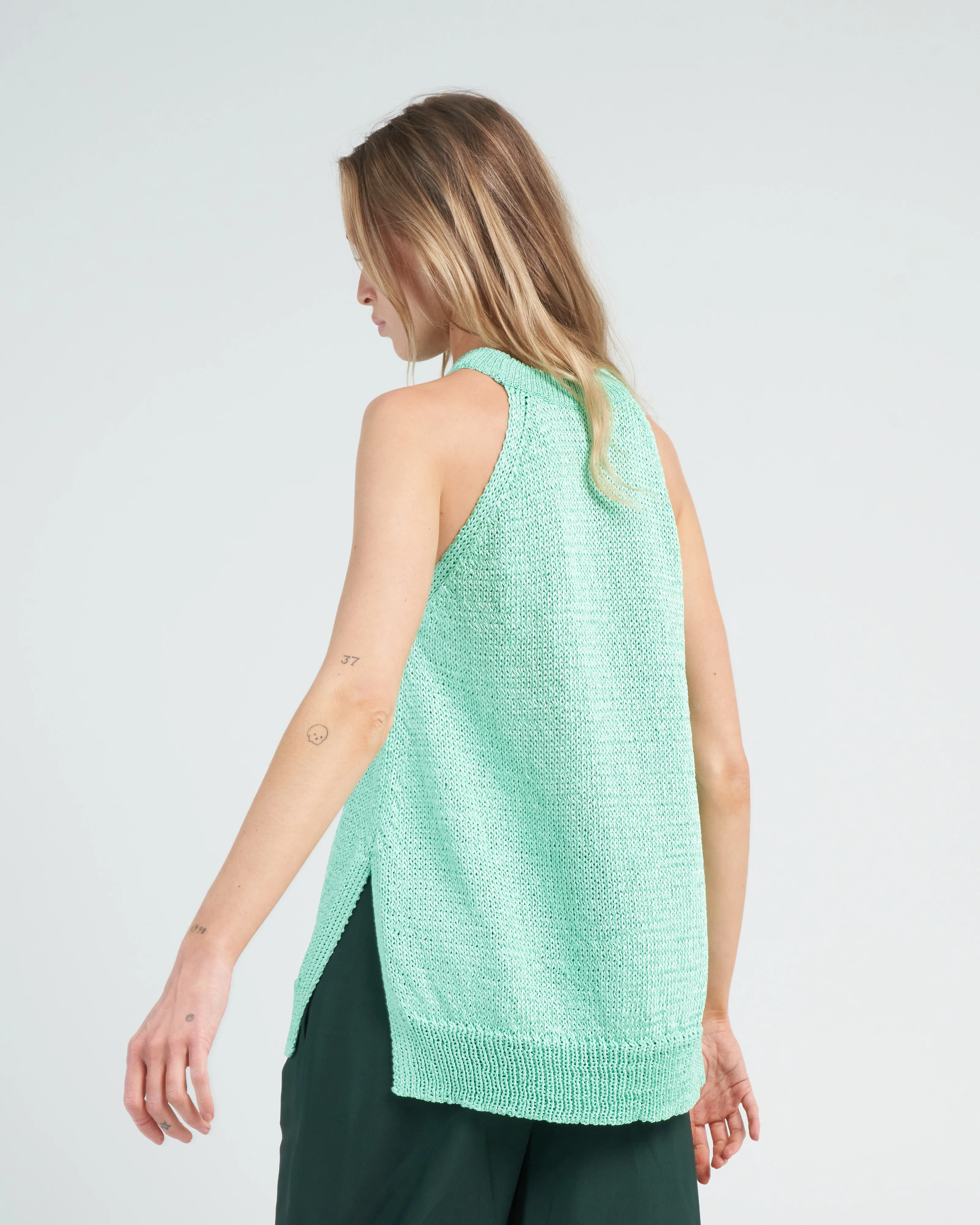 kuhra knit tank - mint - Image 4
