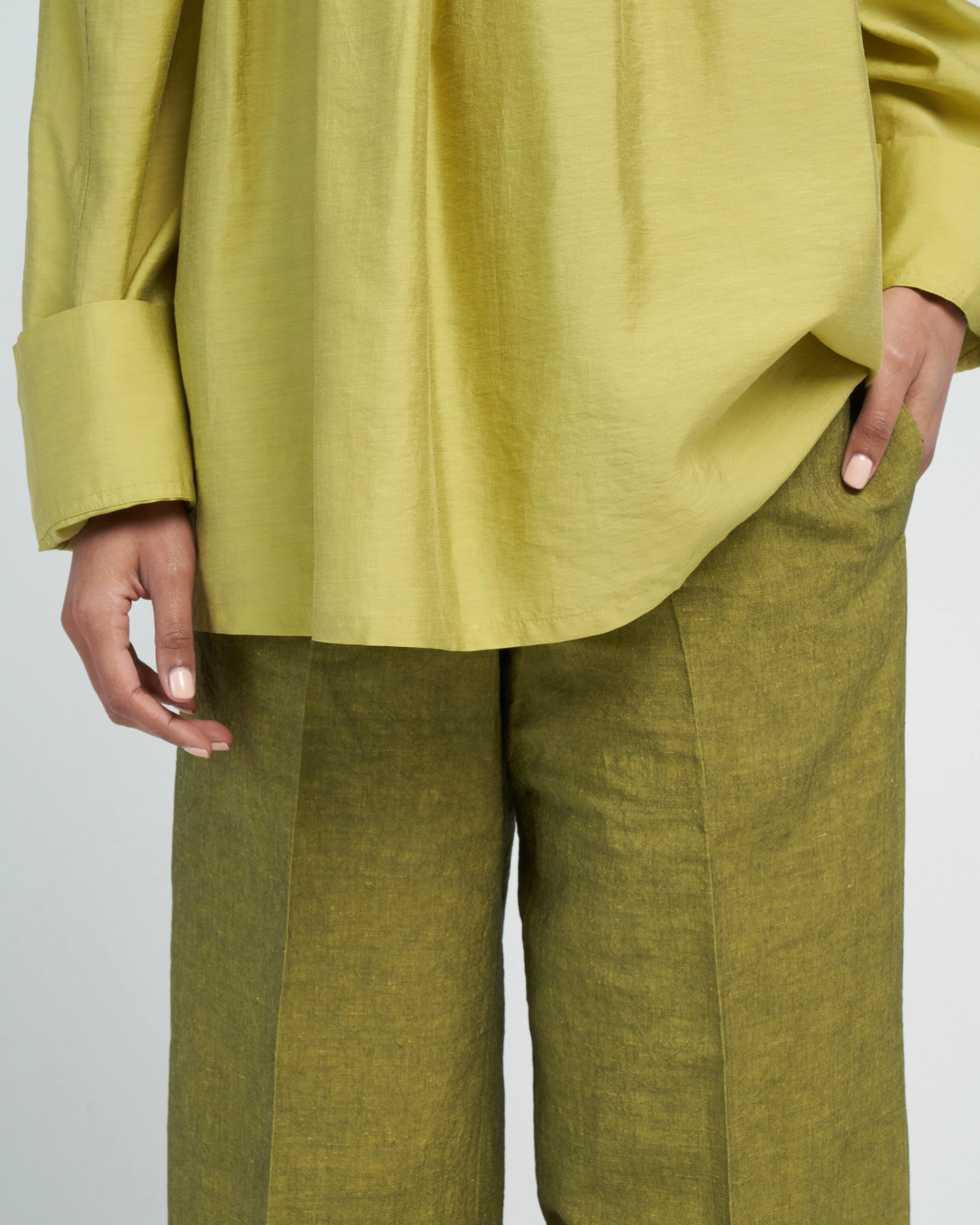 priva cropped trouser - anis - Image 5