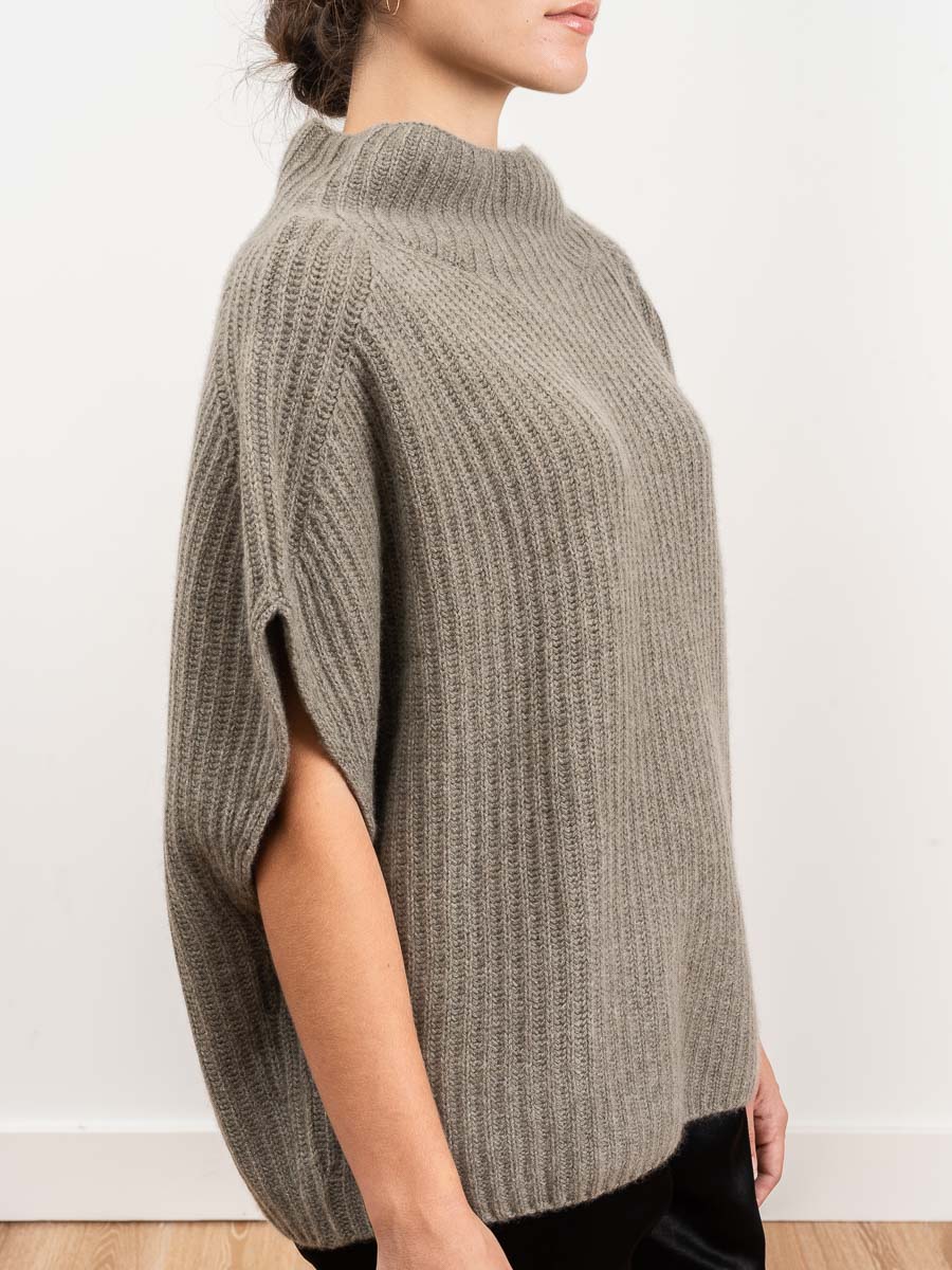 funnel rib sweater - sage - Image 5