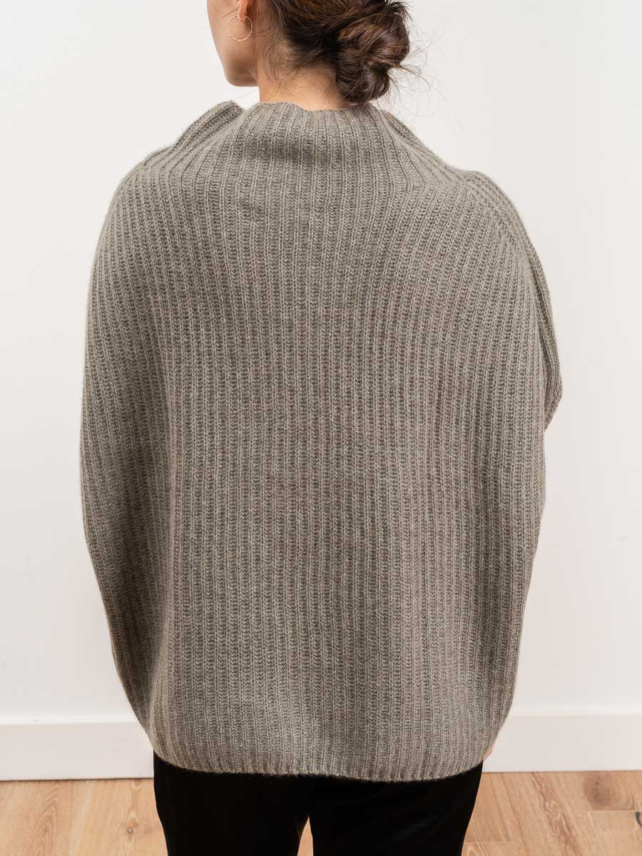 funnel rib sweater - sage - Image 6