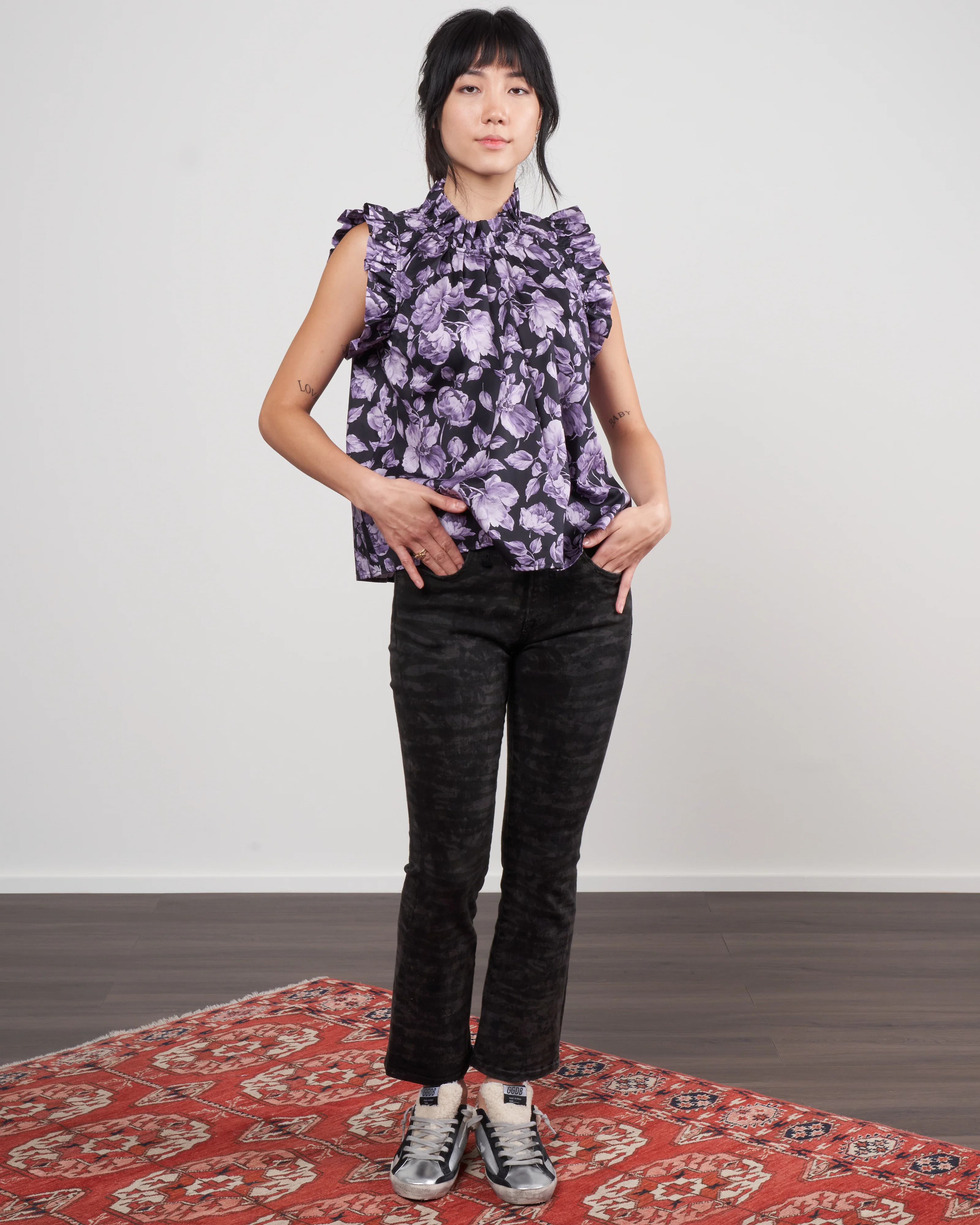aurelie blouse - violette noire - Image 2