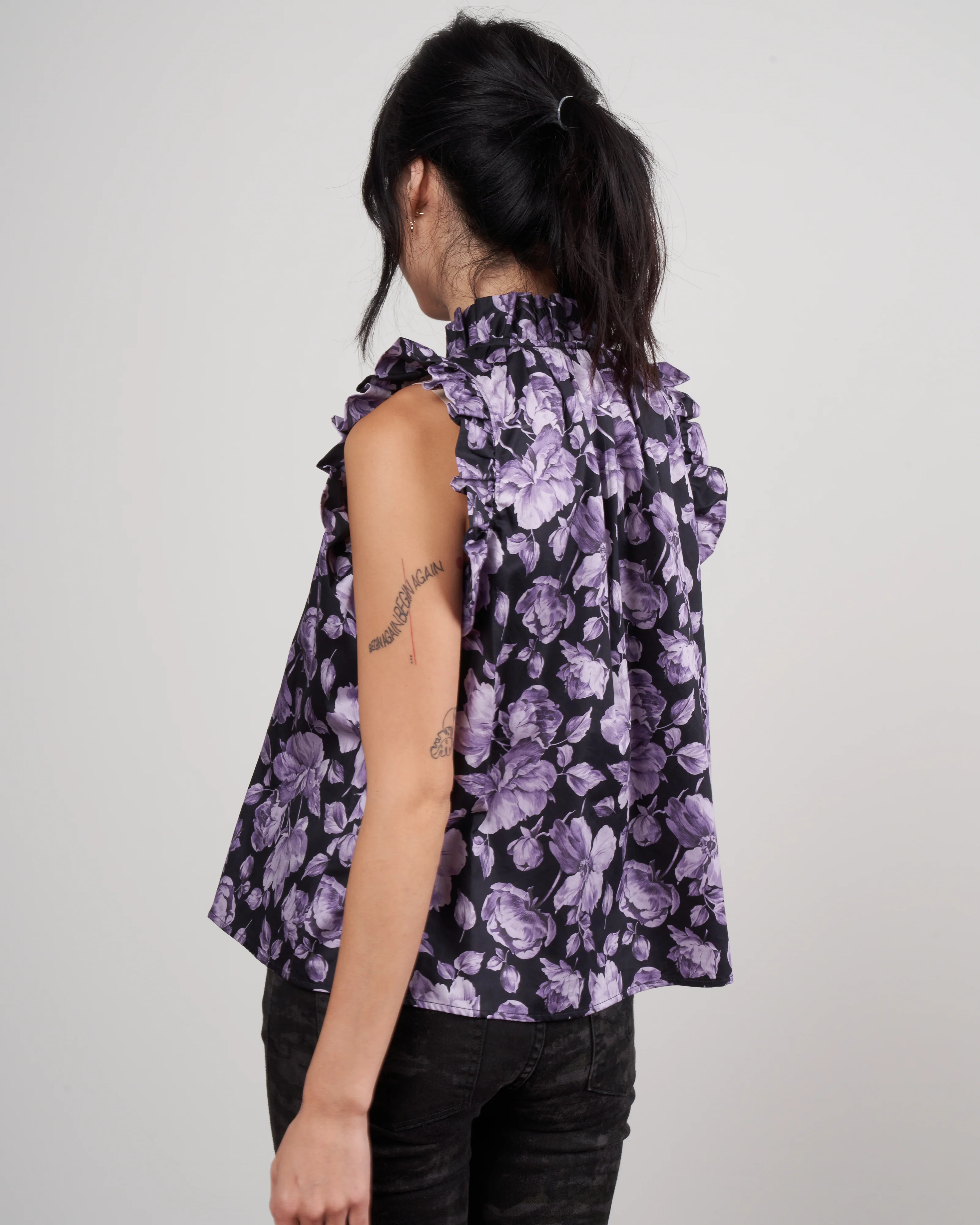aurelie blouse - violette noire - Image 4