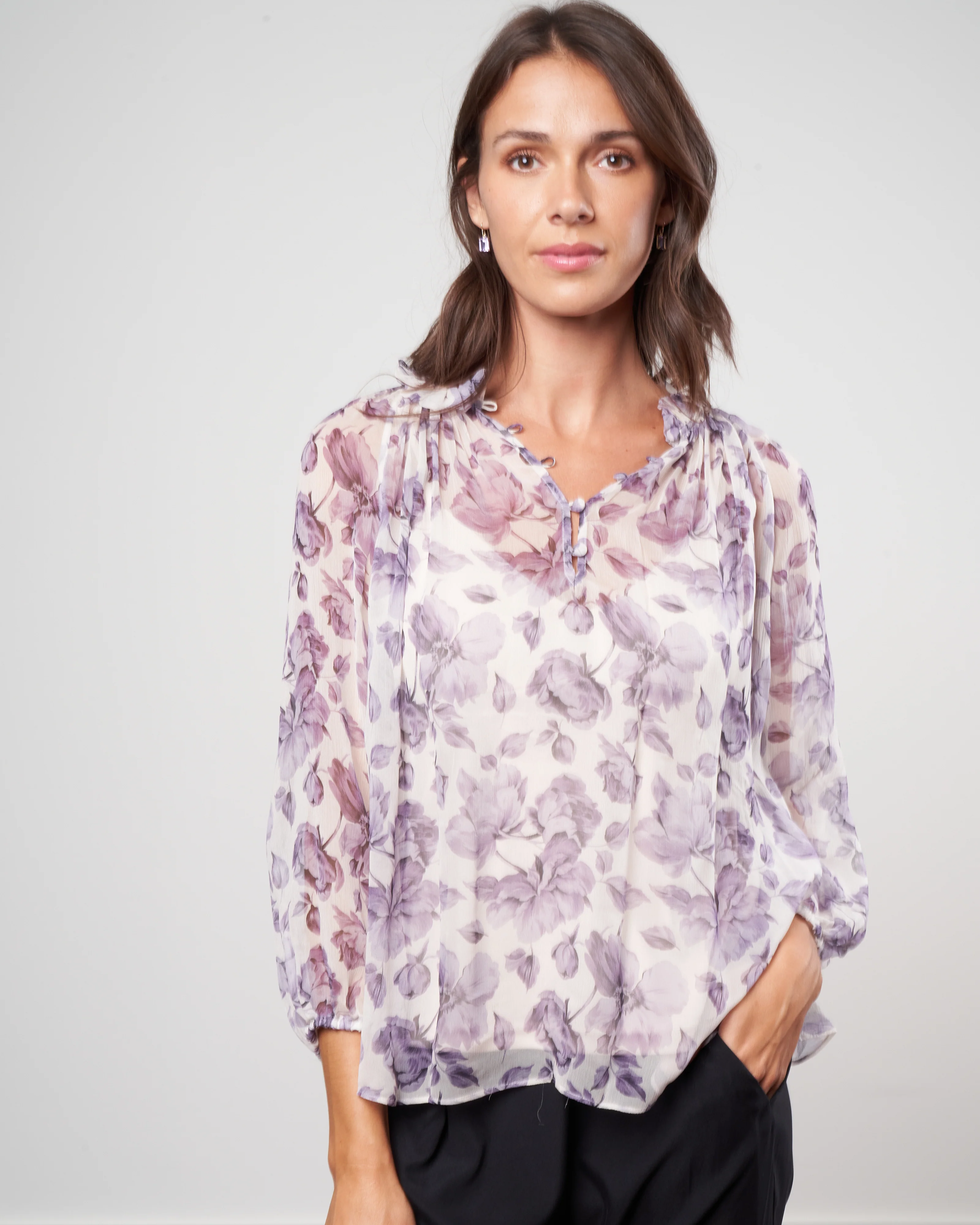 karla blouse - violette nude