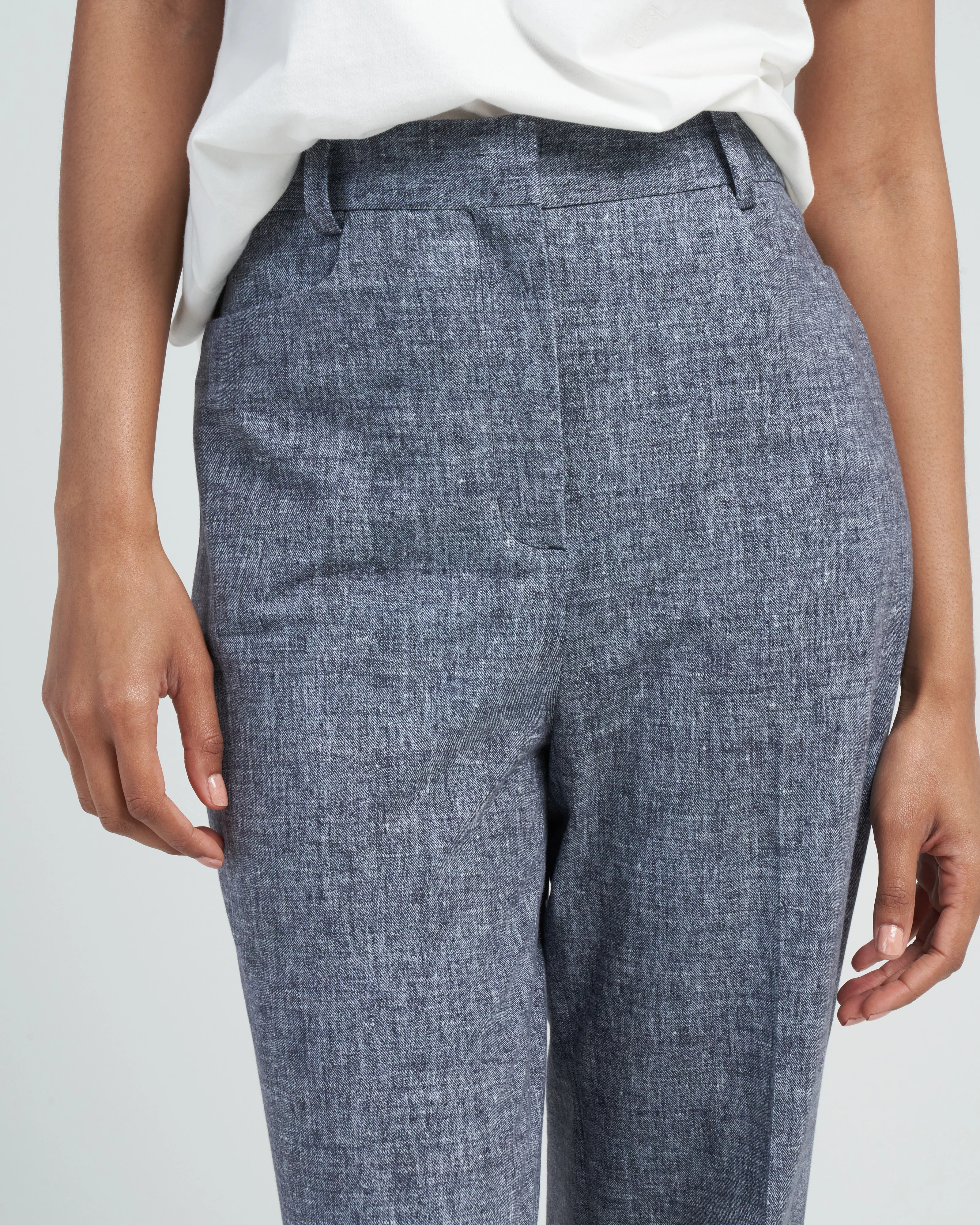 canvas flare pant - blue - Image 4