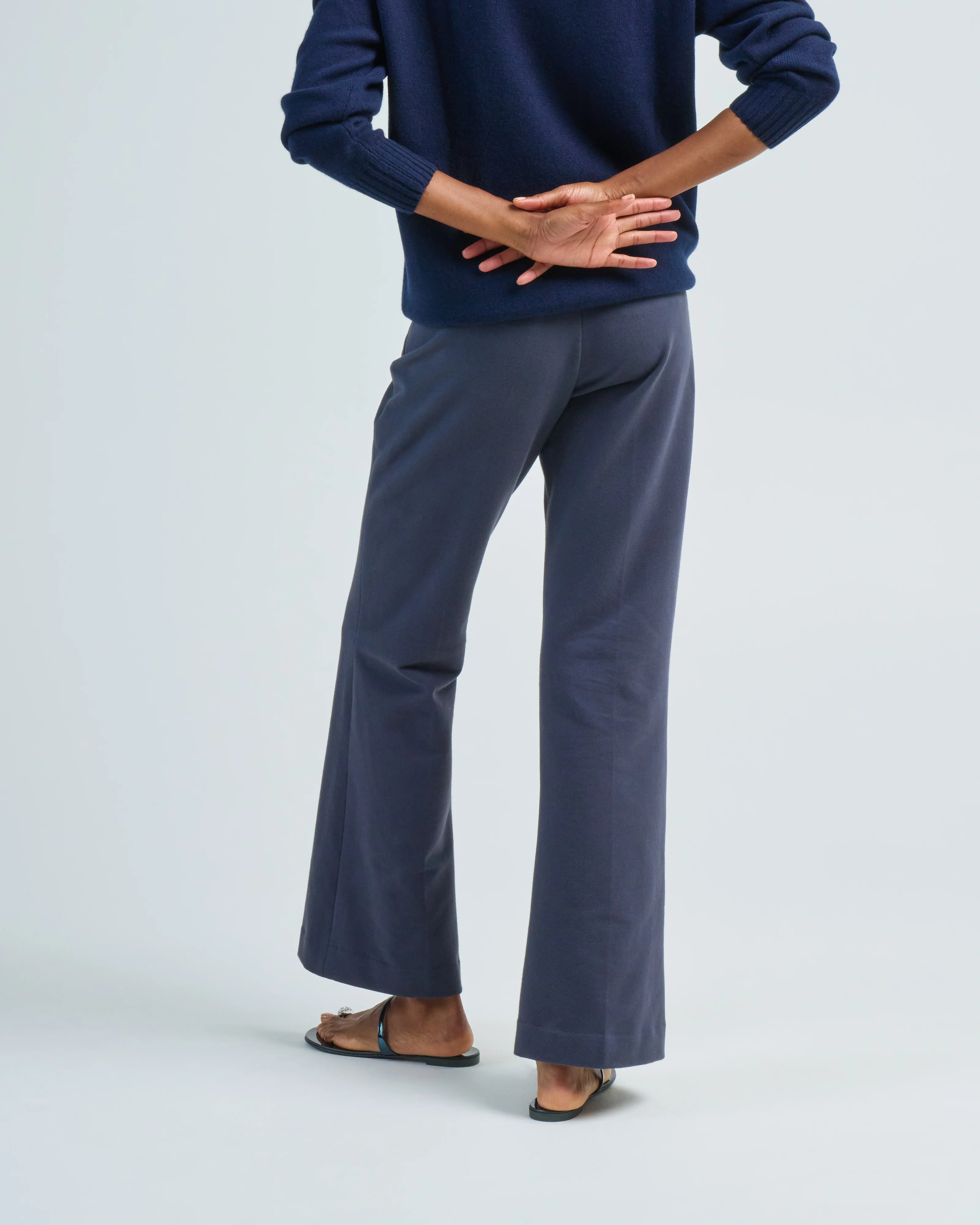 cotton fleece flare pant - Image 4