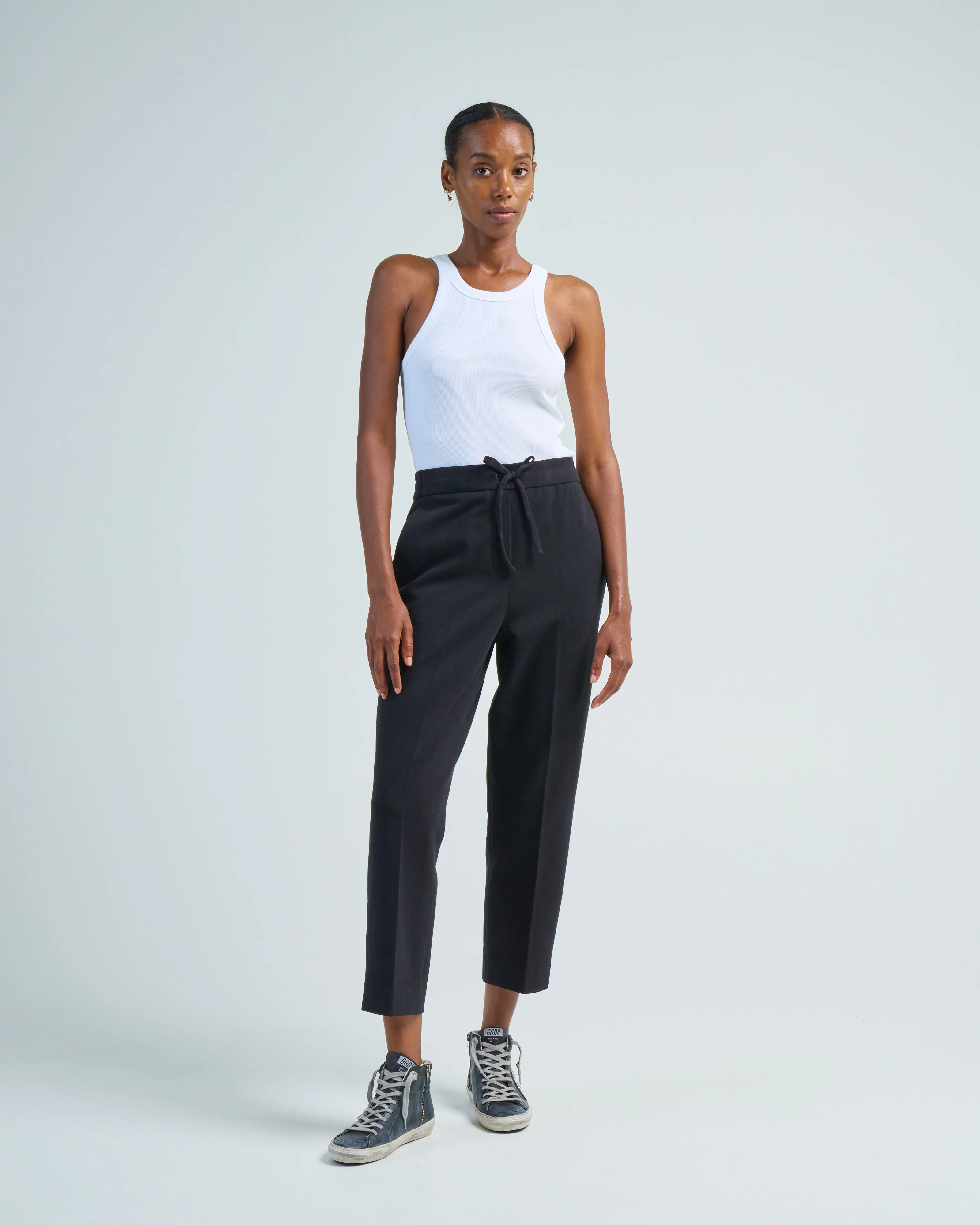 coulisse cotton fleece pant