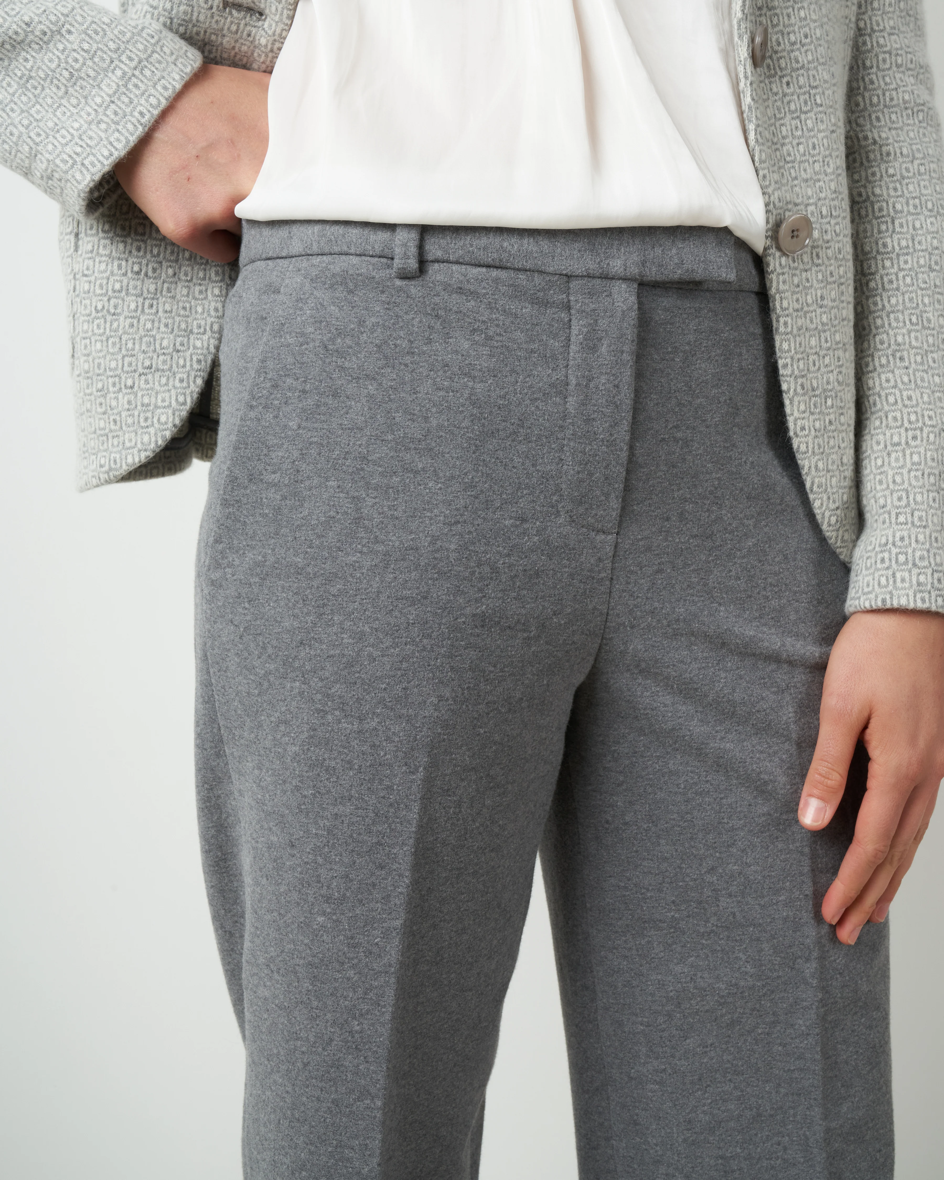 trouser pant - grey melange - Image 5