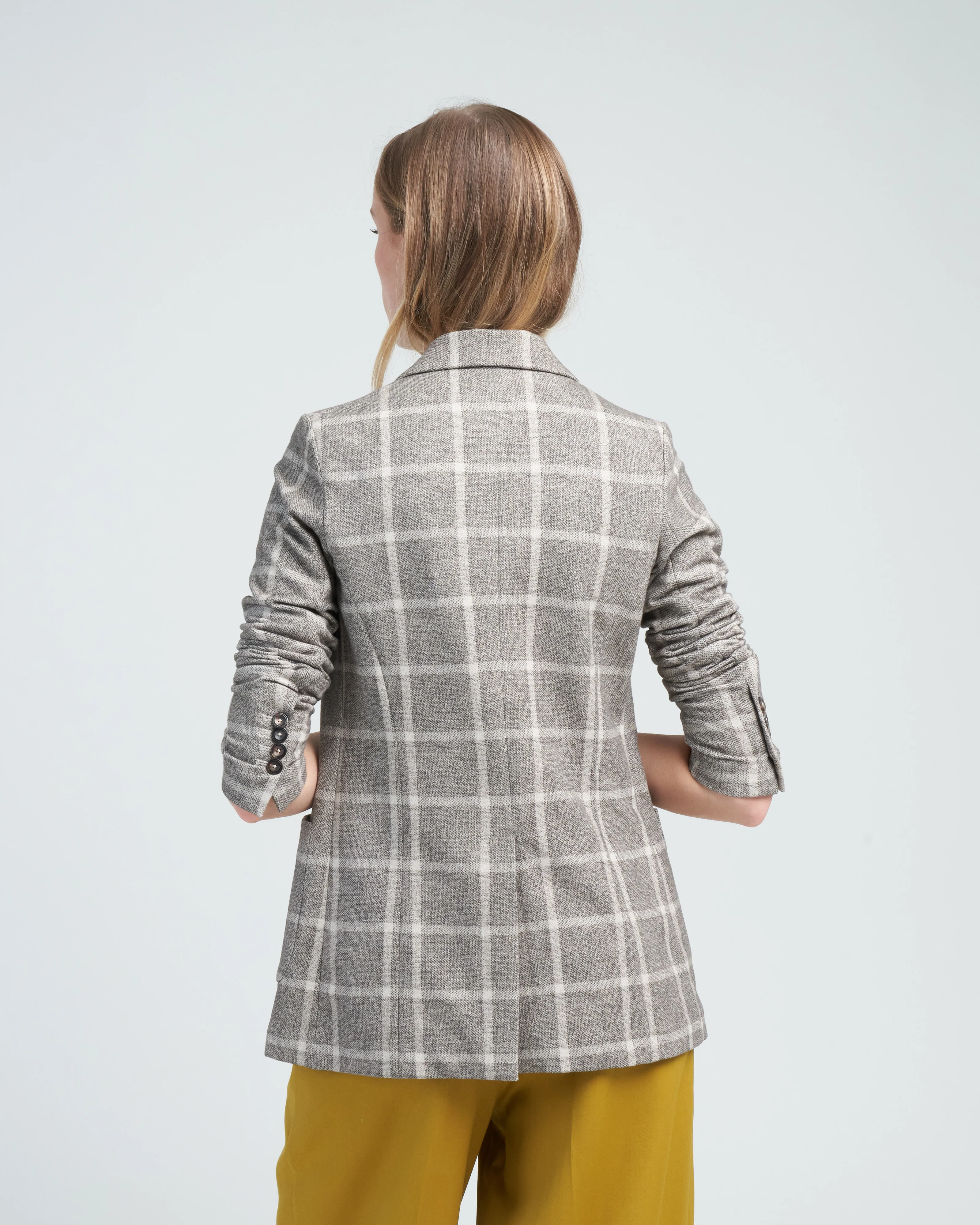 double breasted plaid jacket - Image 4