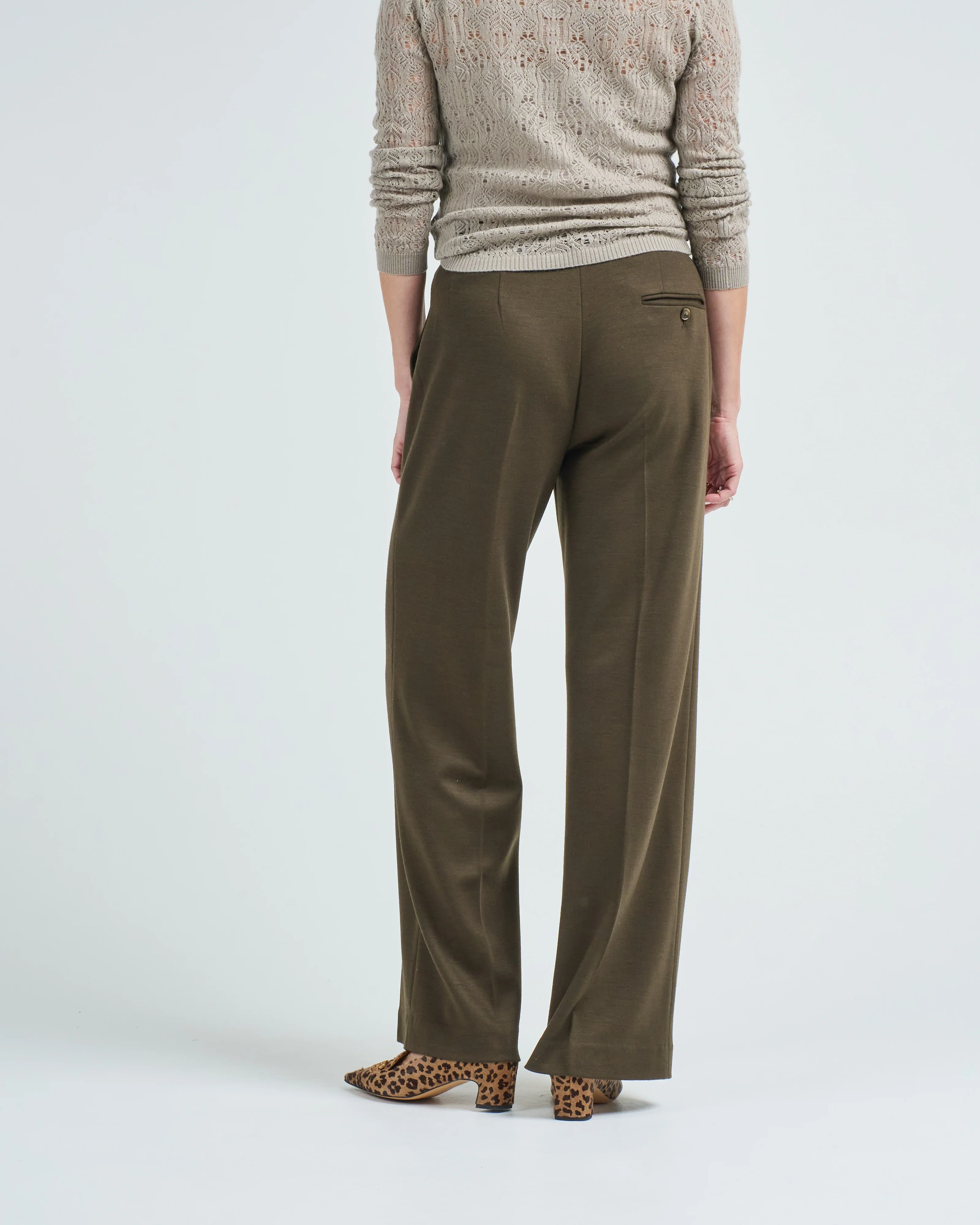 double face wool cashmere pant - Image 2