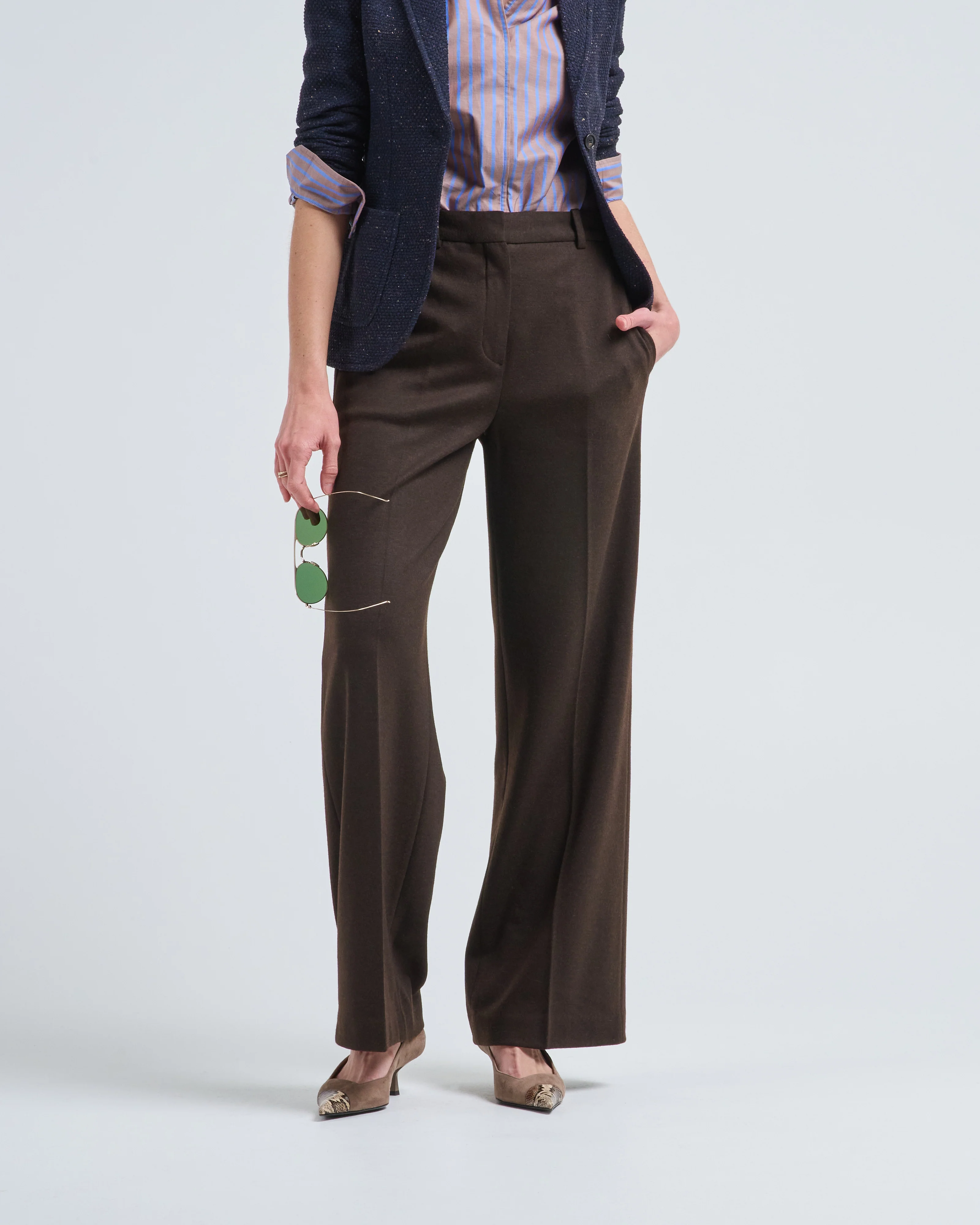 double face wool cashmere pant - Image 2