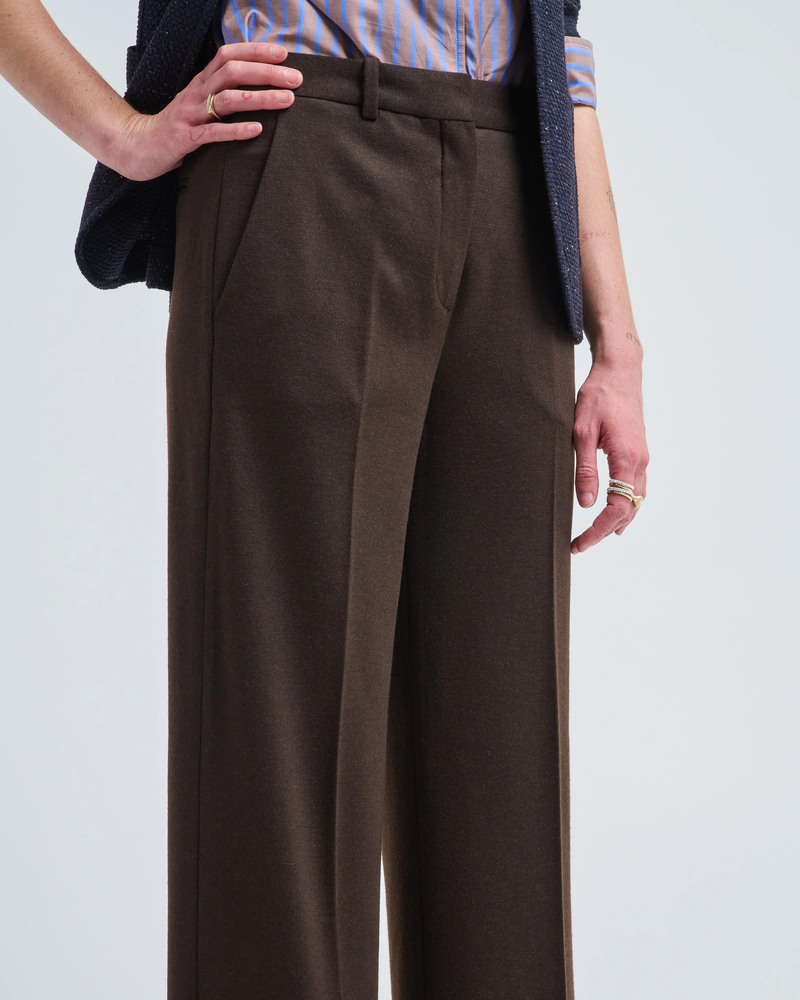 double face wool cashmere pant - Image 5