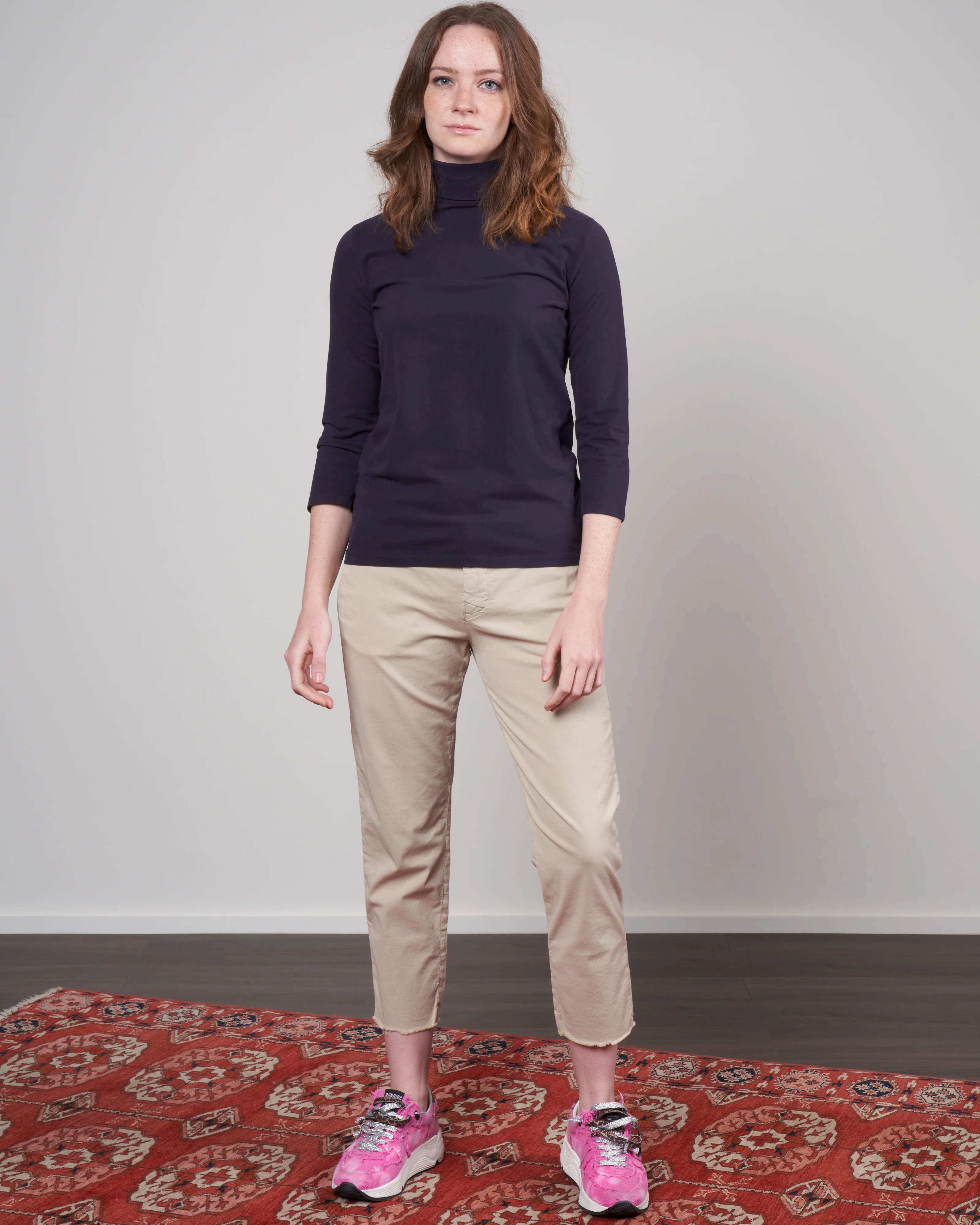 elbow sleve turtleneck - mirtillo - Image 2
