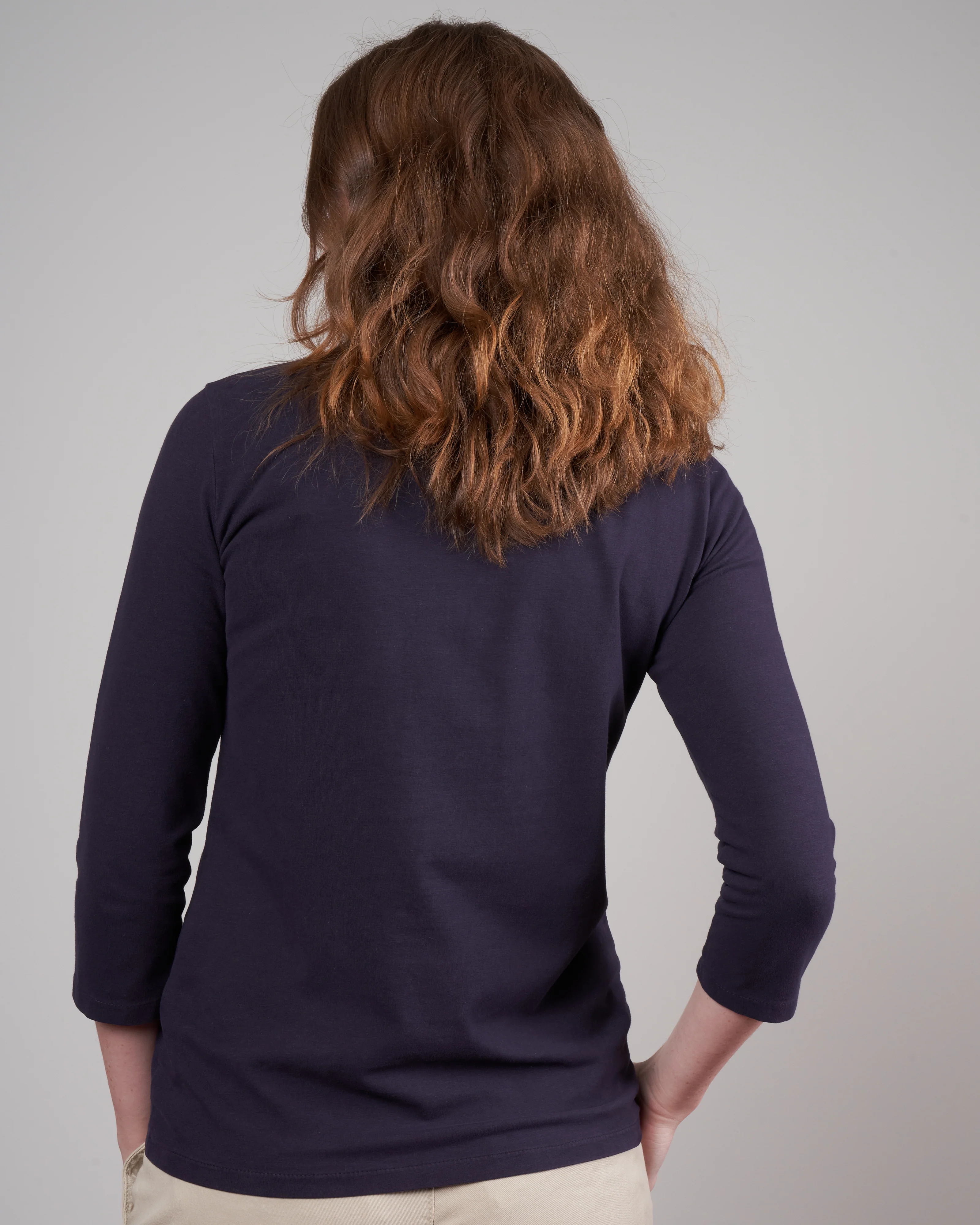 elbow sleve turtleneck - mirtillo - Image 4