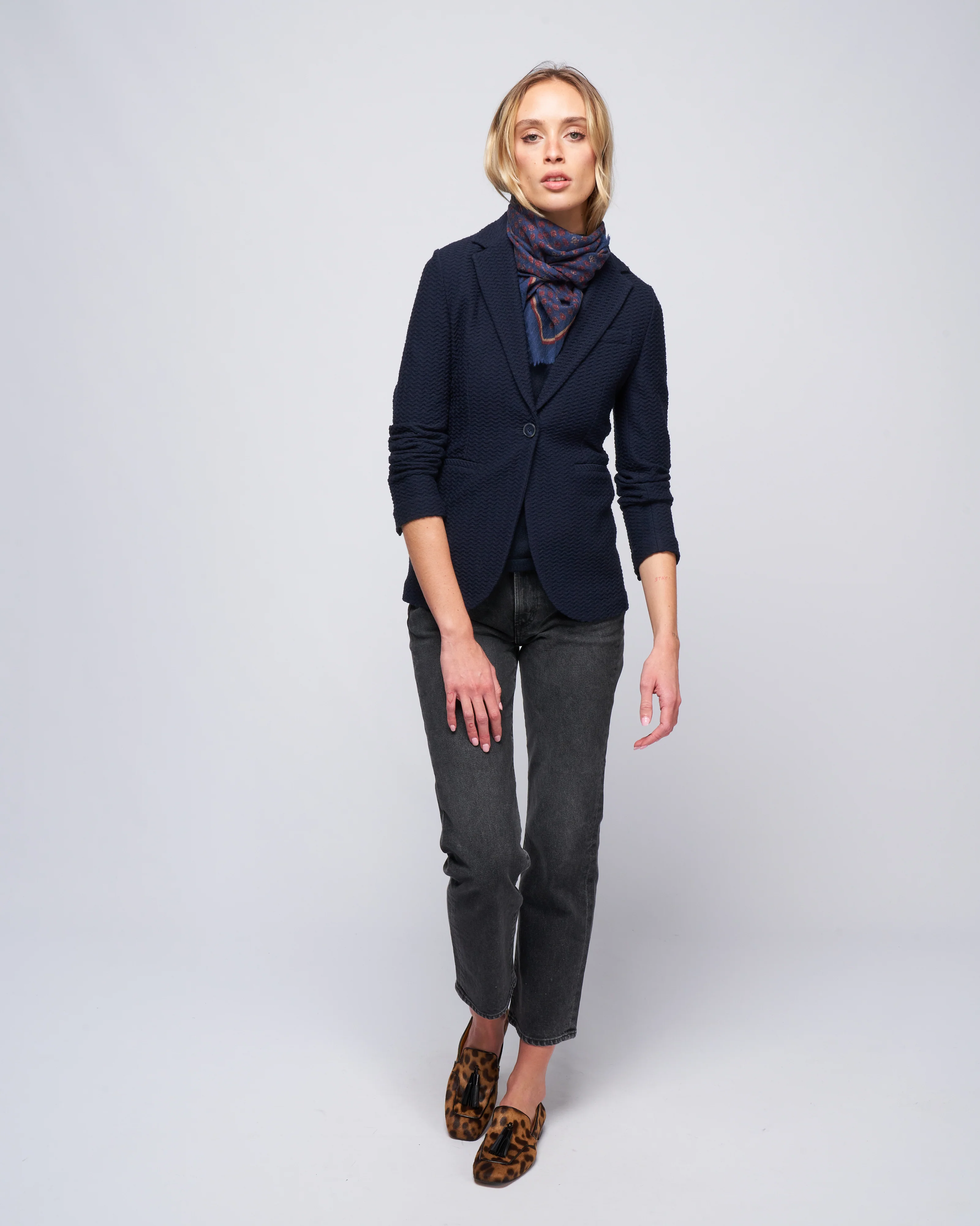 fancy waves jacket - blue - Image 2