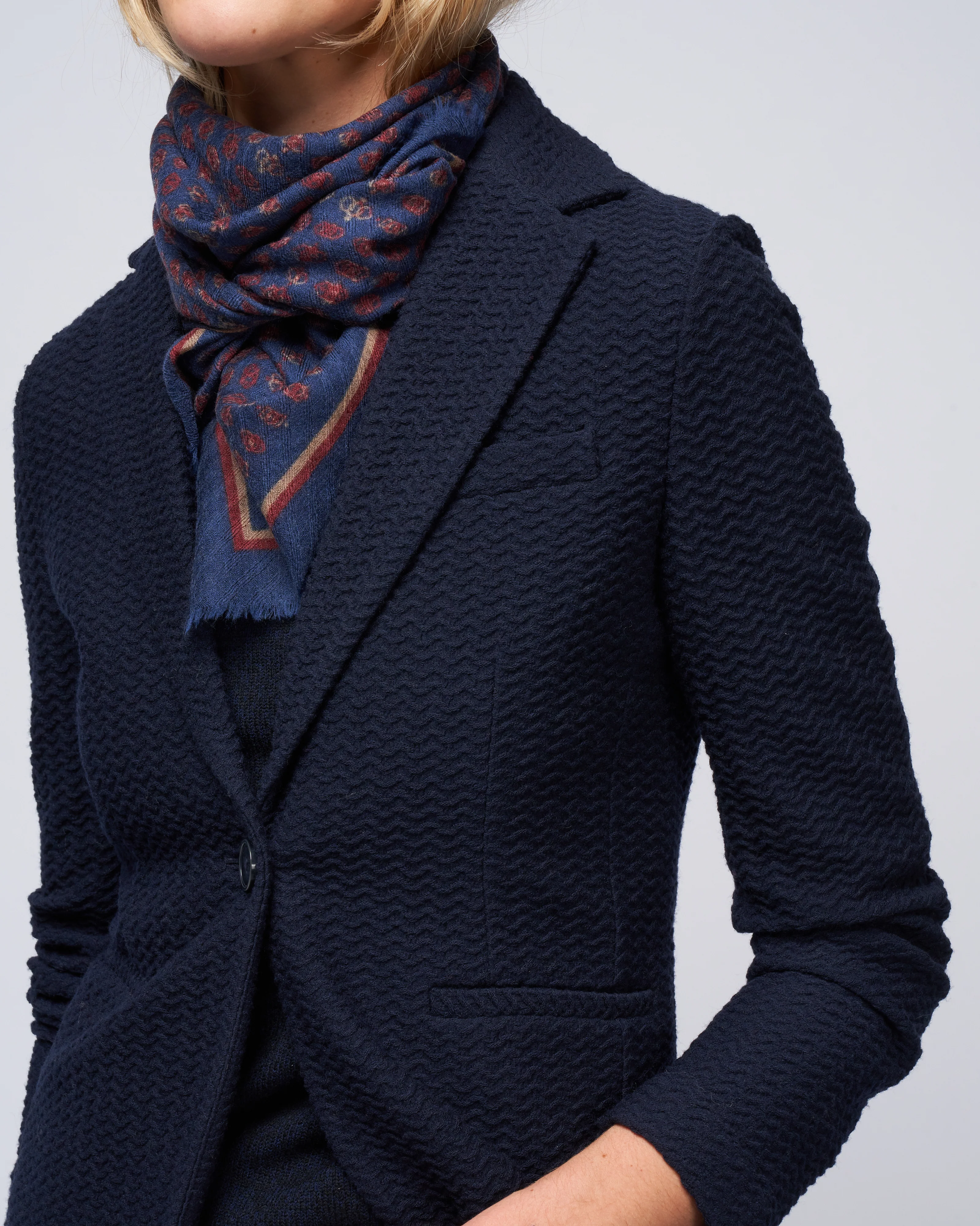 fancy waves jacket - blue - Image 5