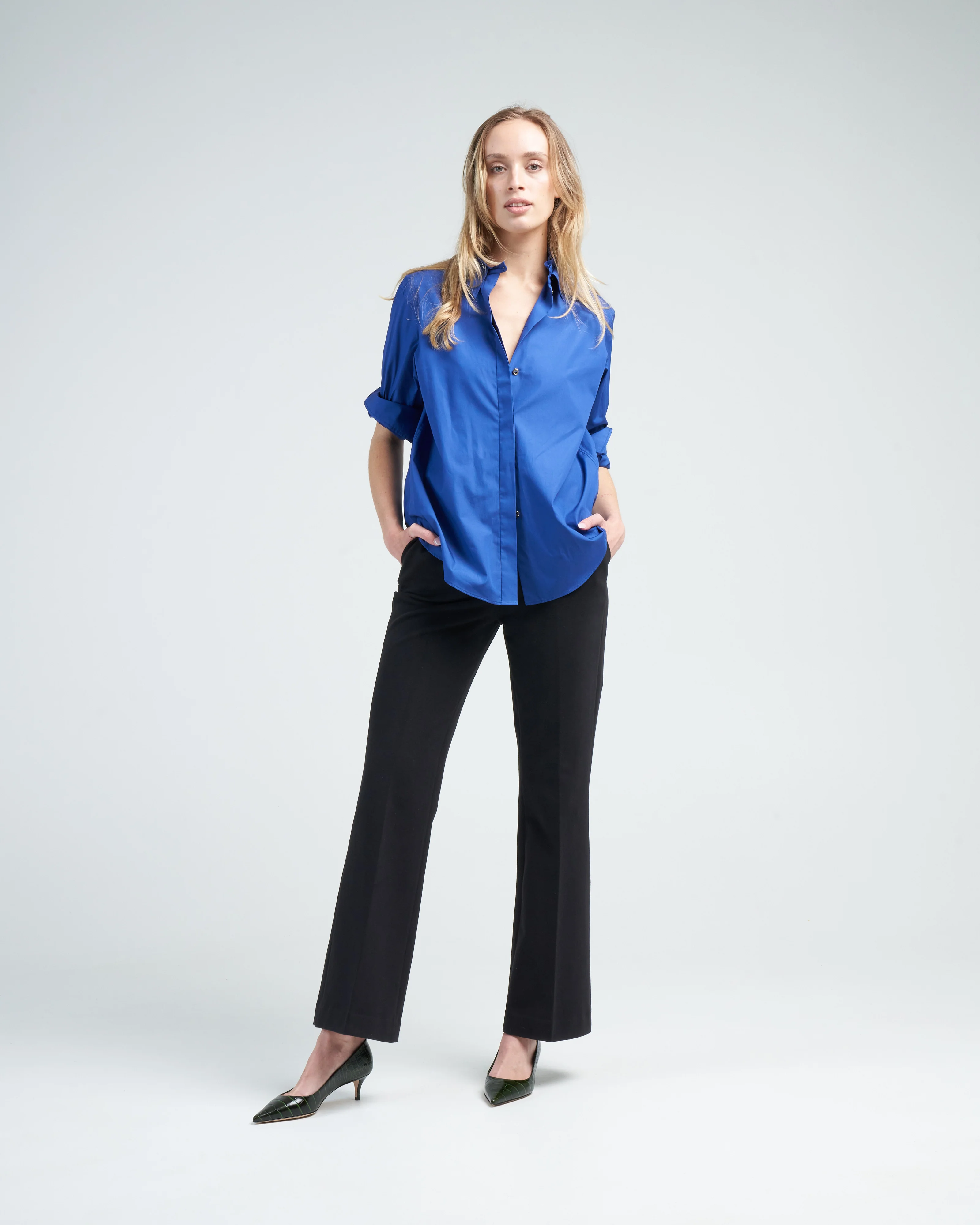 flared pant felpa - nero - Image 2