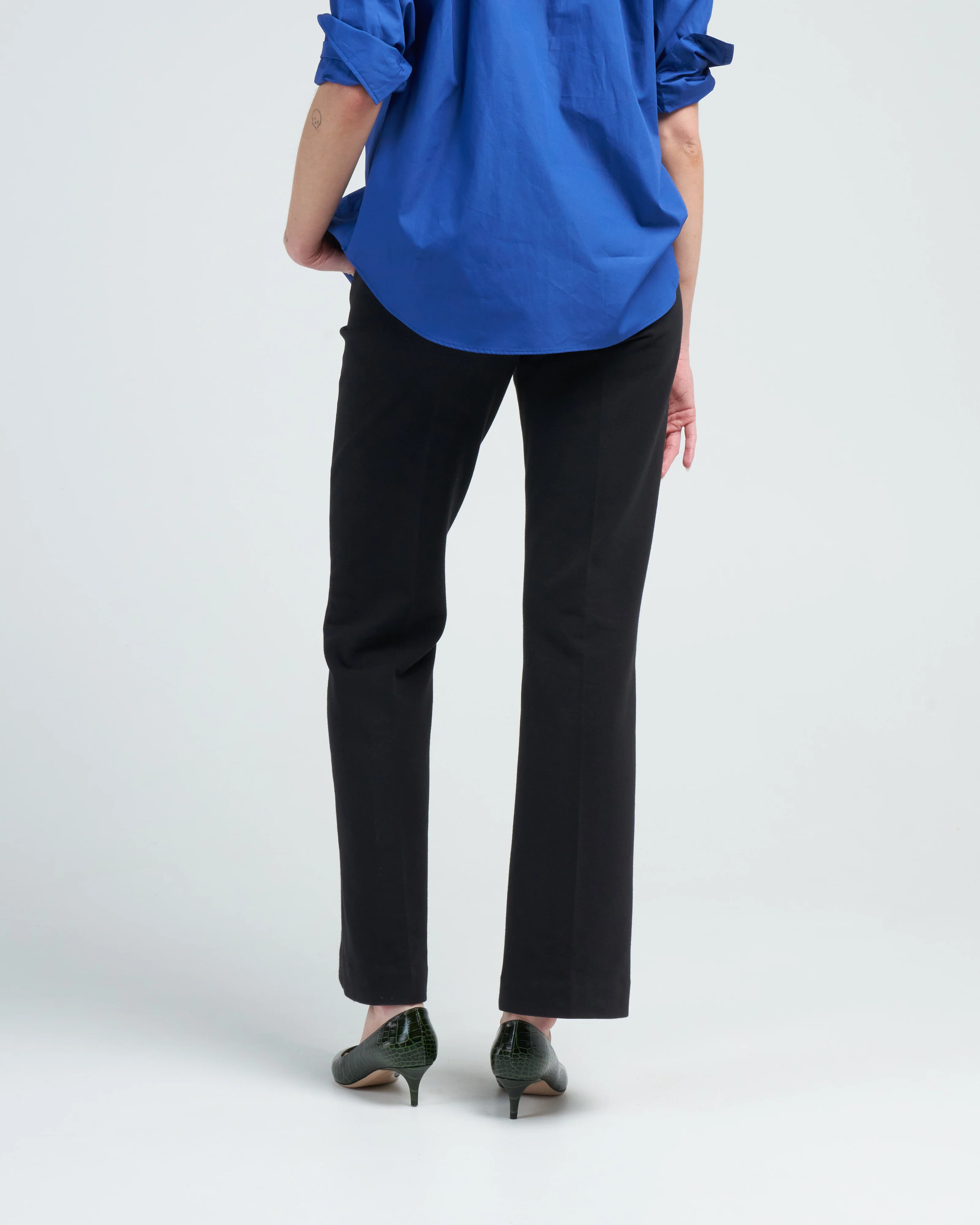 flared pant felpa - nero - Image 4