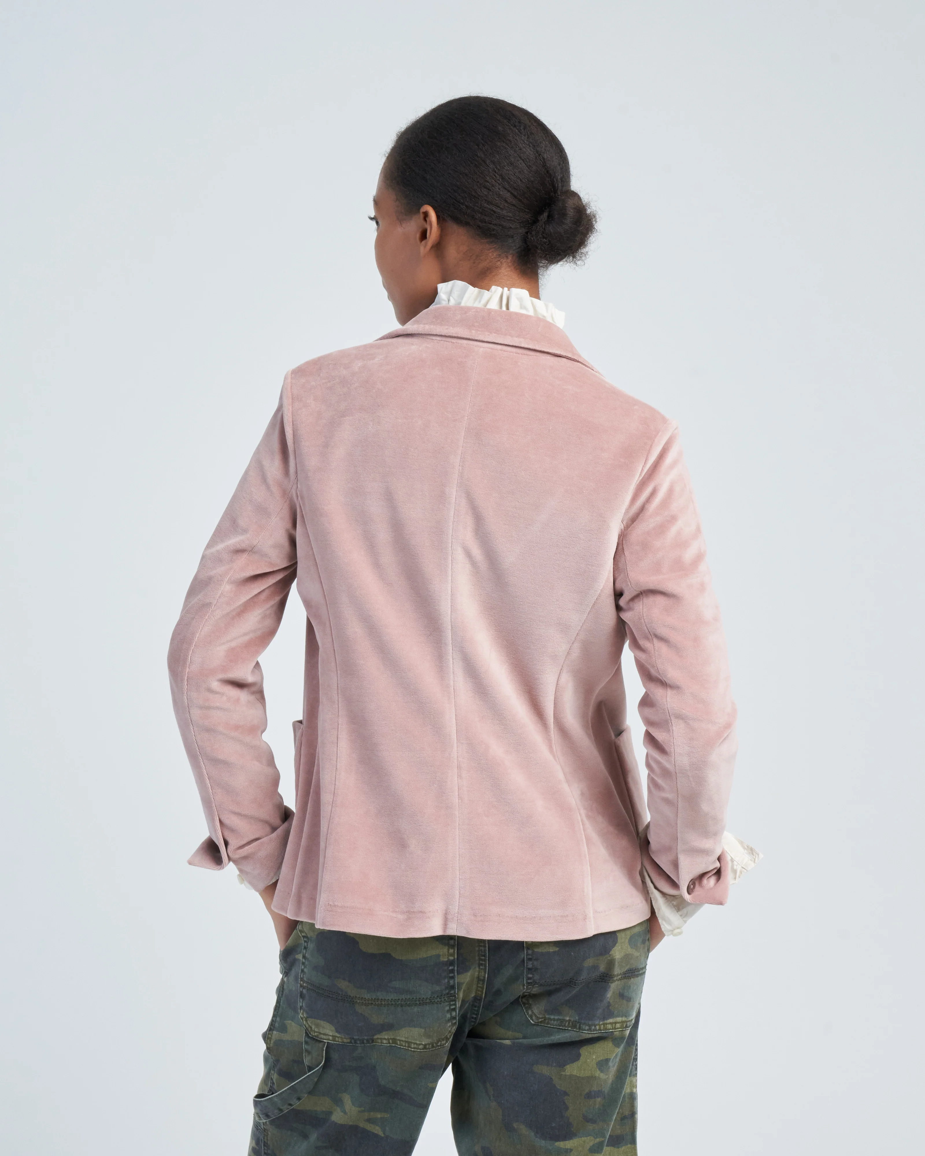 giacca slim velour jacket - Image 4