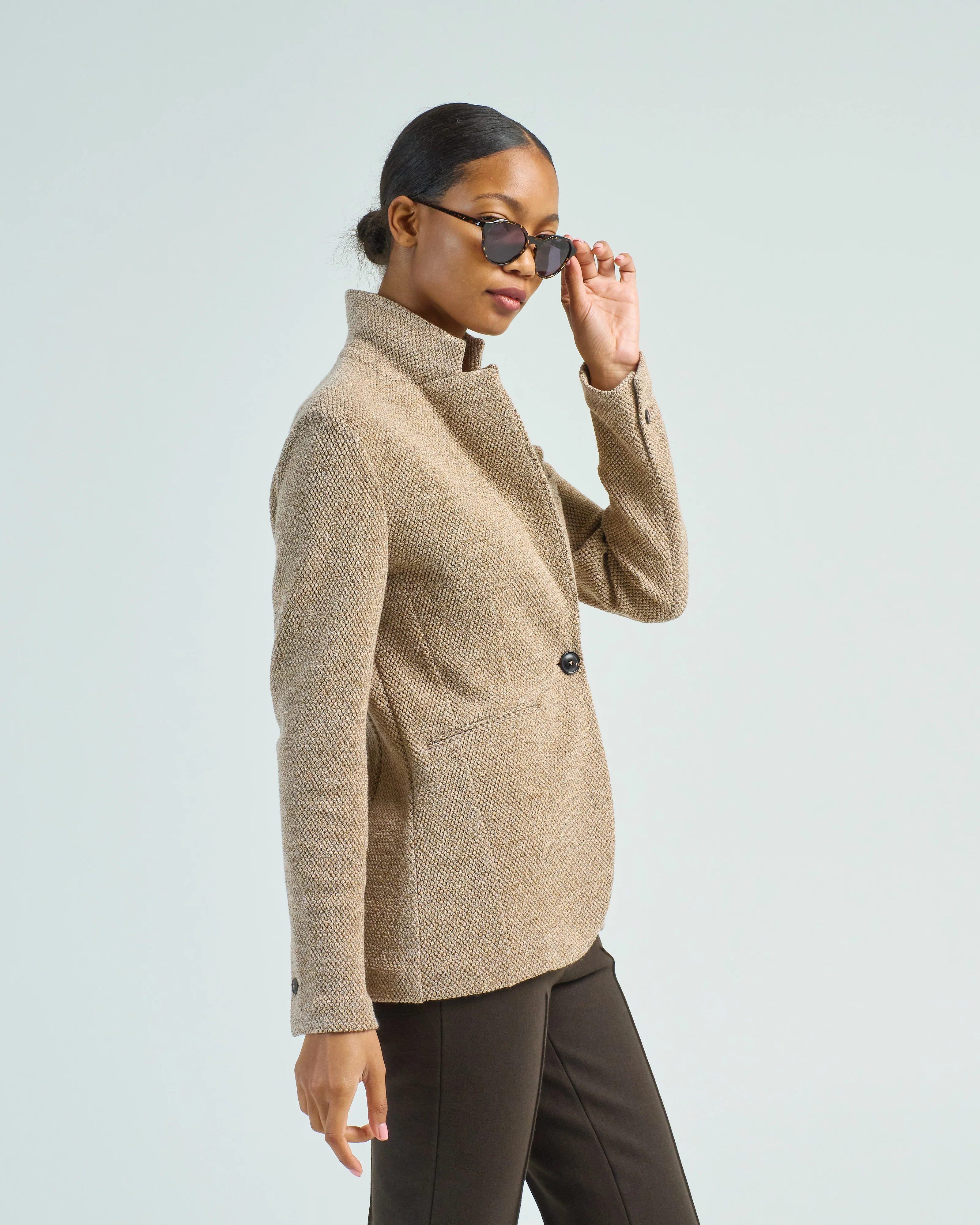 honeycomb long blazer - Image 4