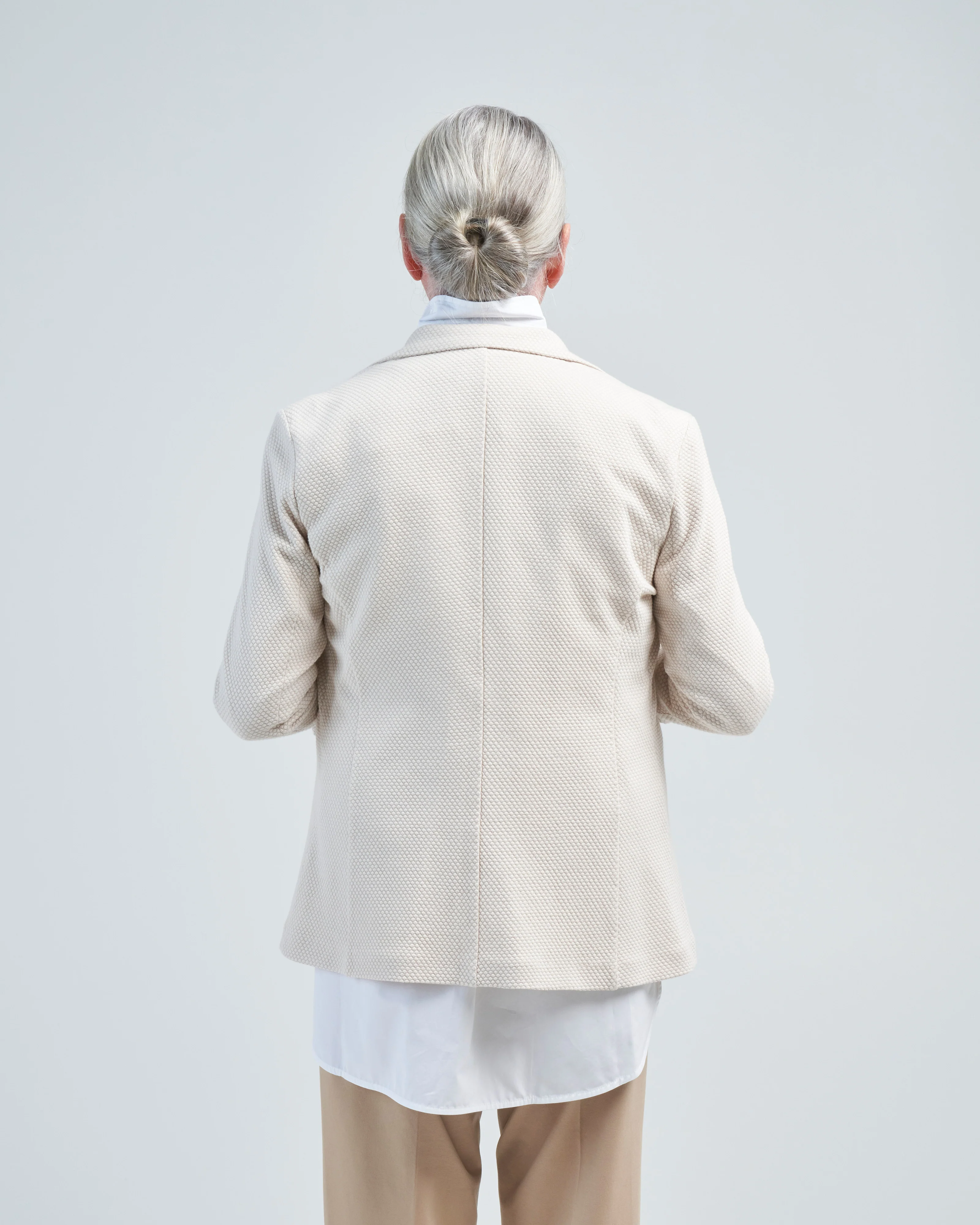 honeycomb slim long jacket - Image 4