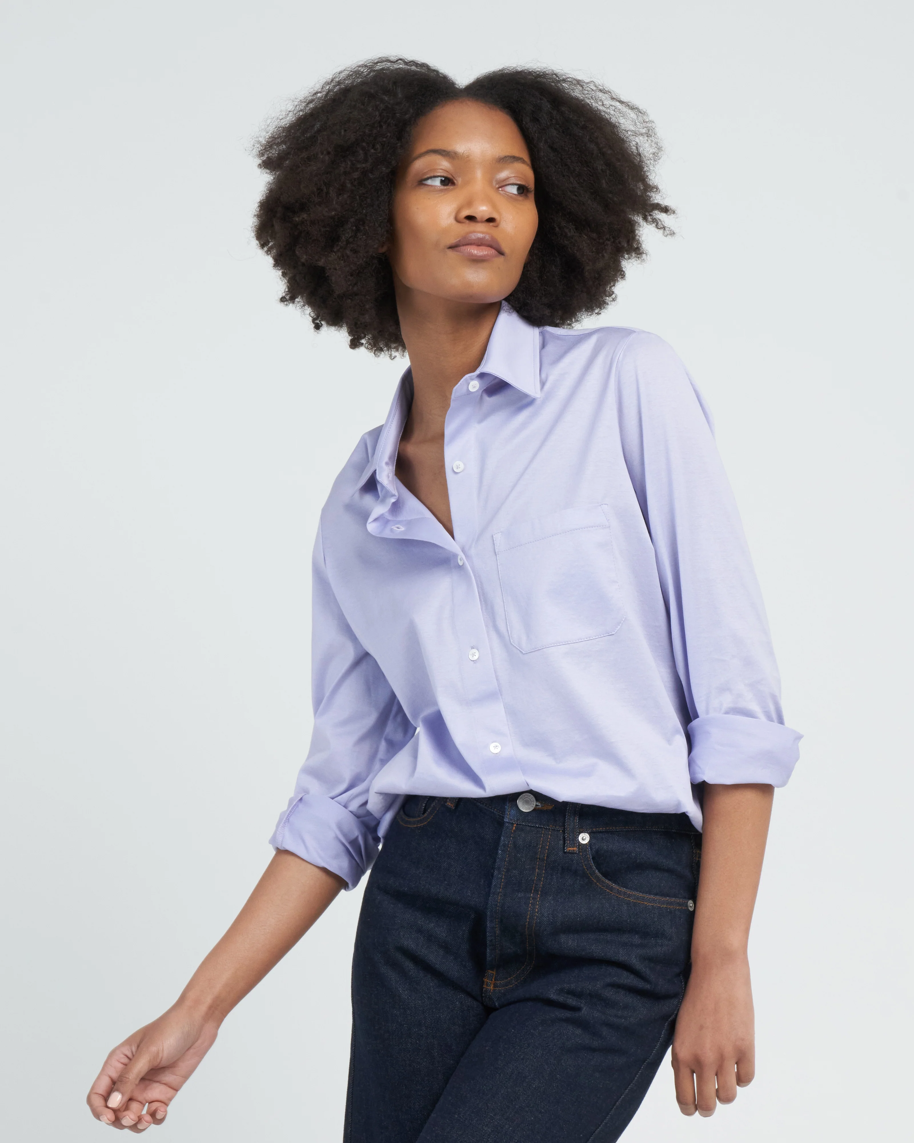 jersey blouse - lavanda