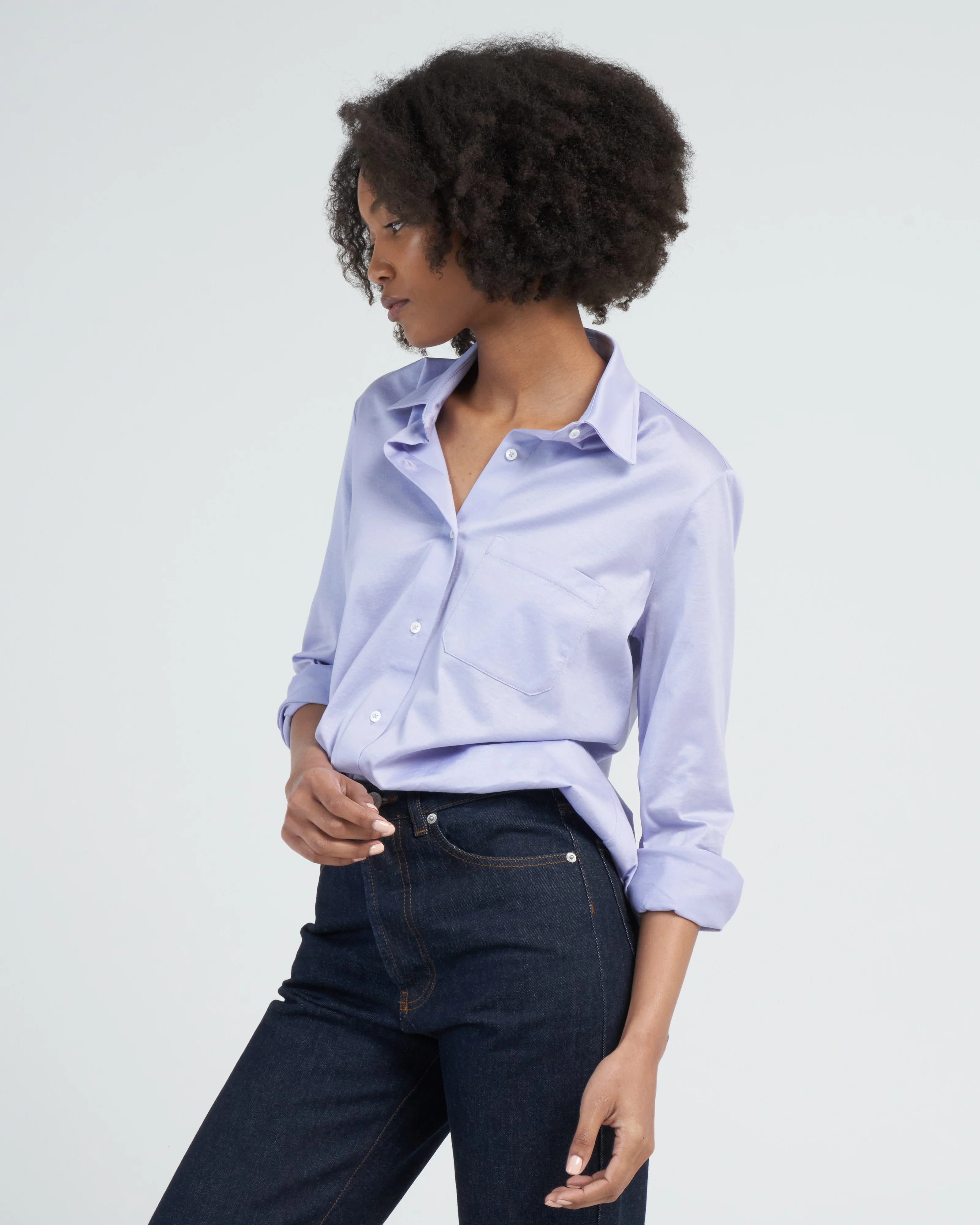 jersey blouse - lavanda - Image 3