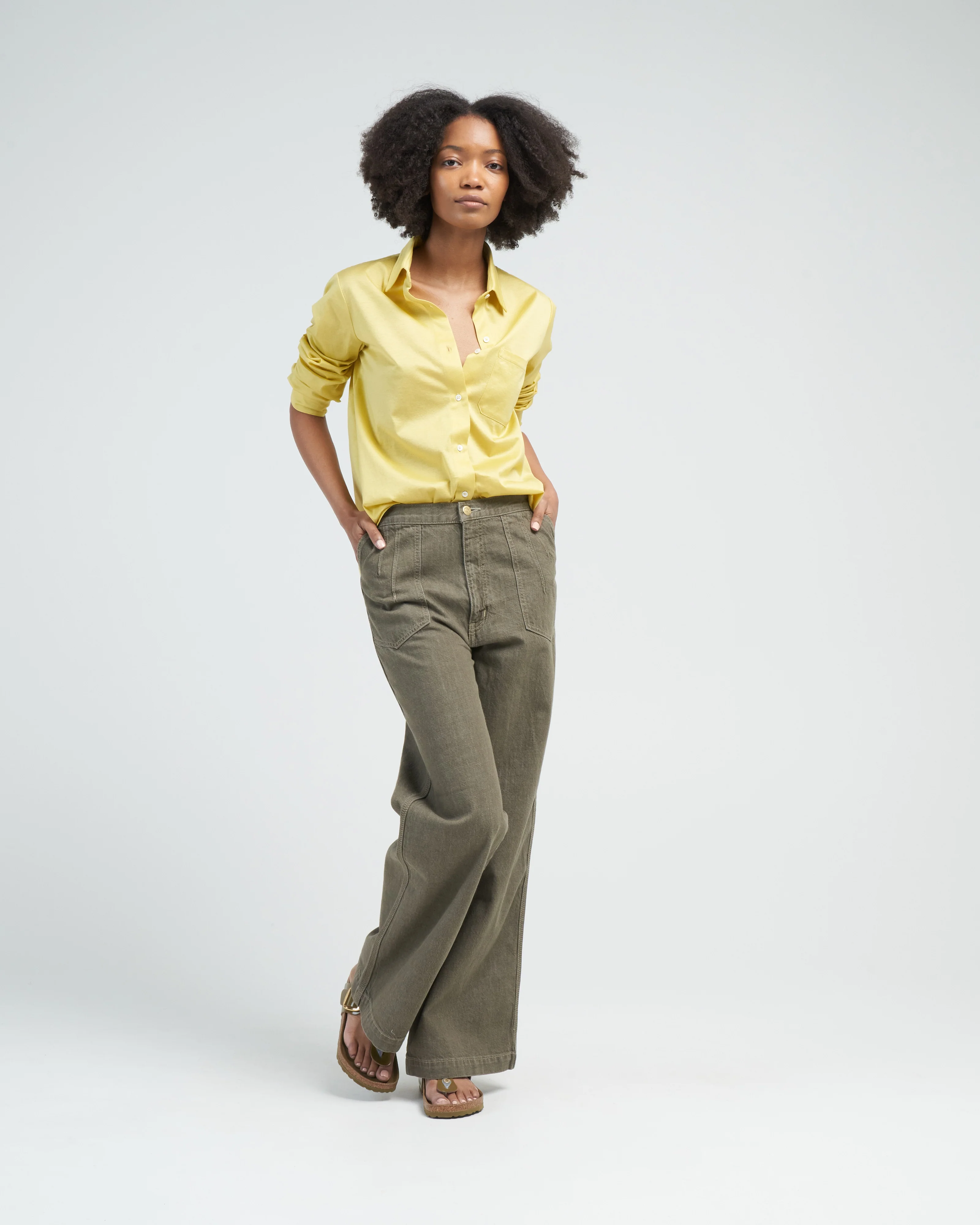jersey blouse - lemon - Image 2