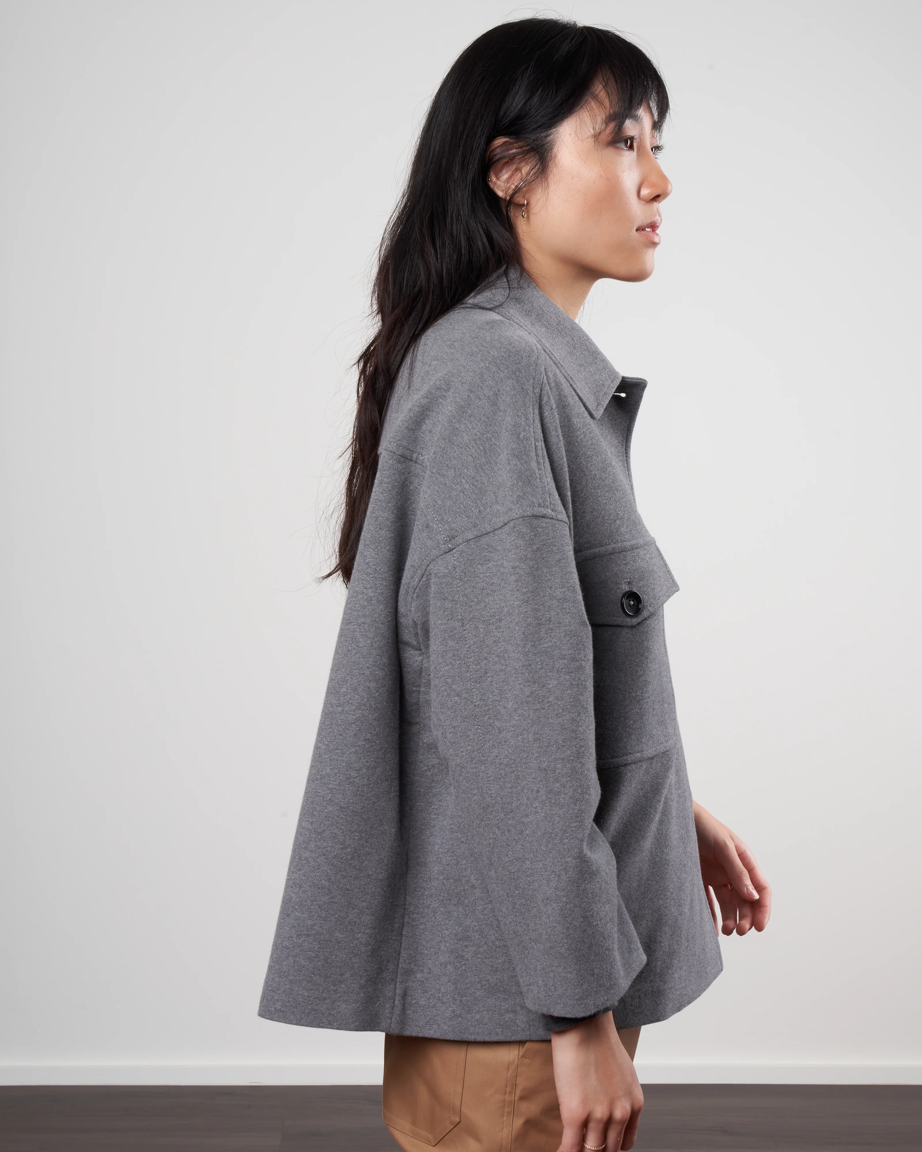 patch pocket gaban - grigio melange - Image 3