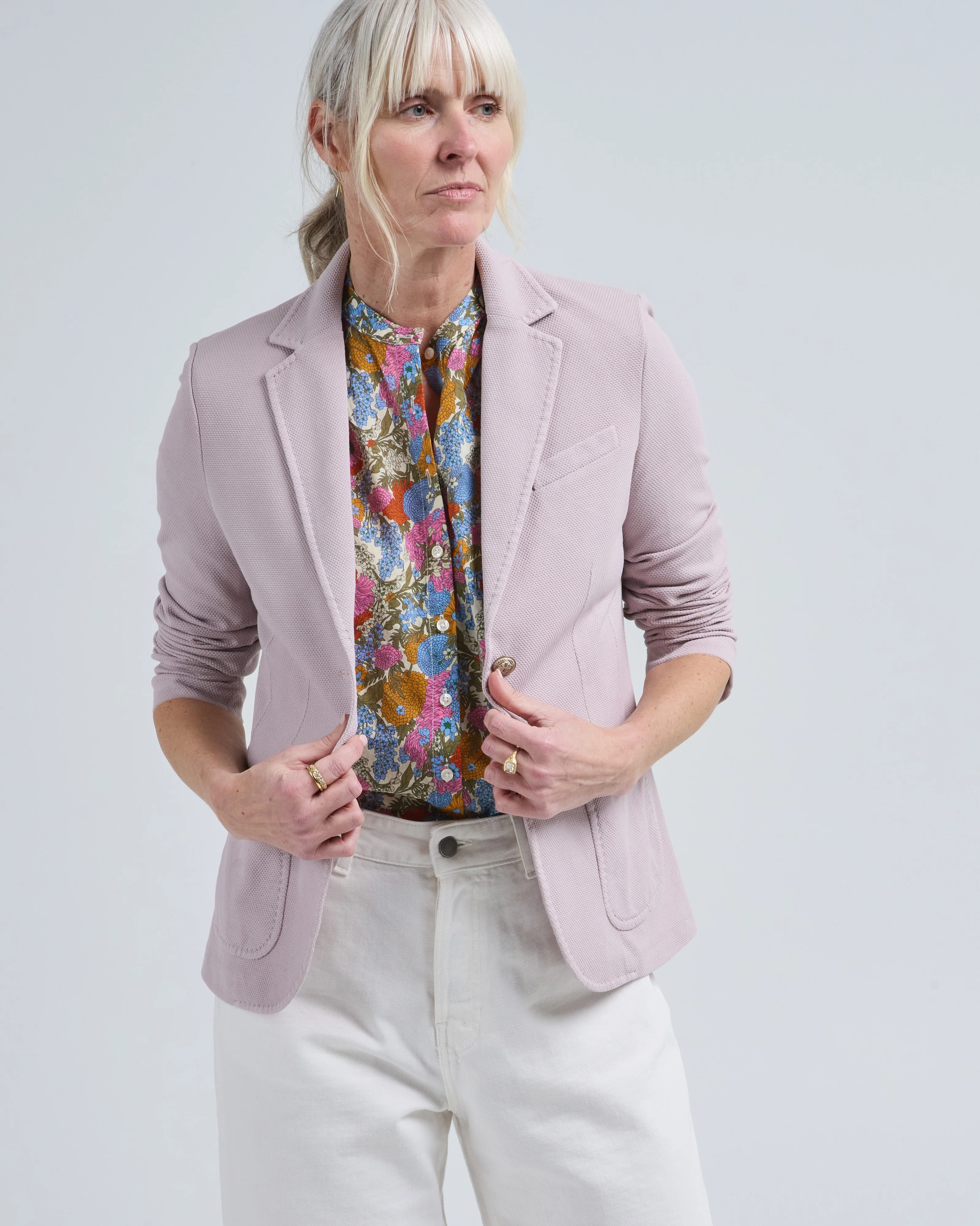 slim fit oxford jacket - Image 3