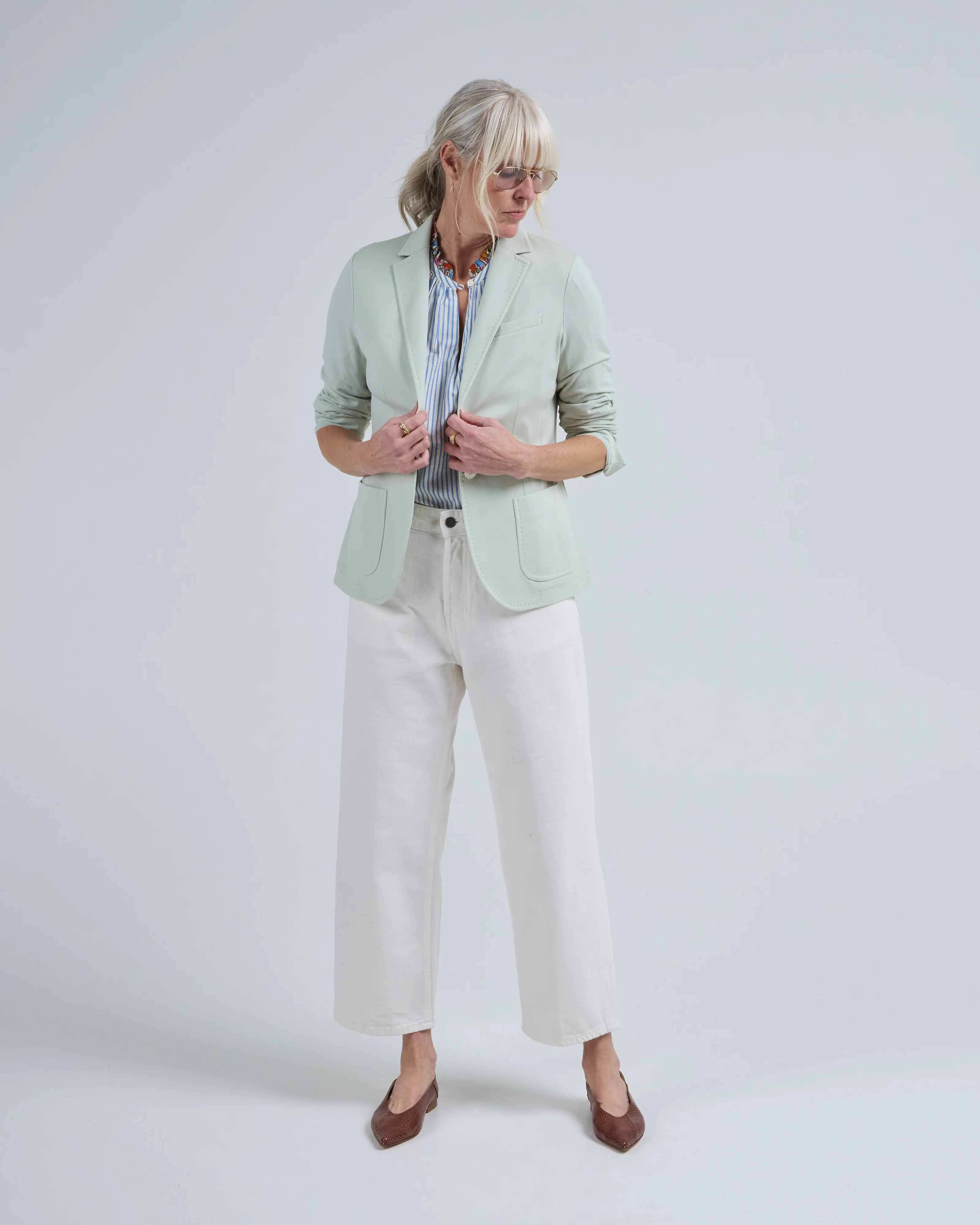 slim fit premium piquet jacket - Image 5