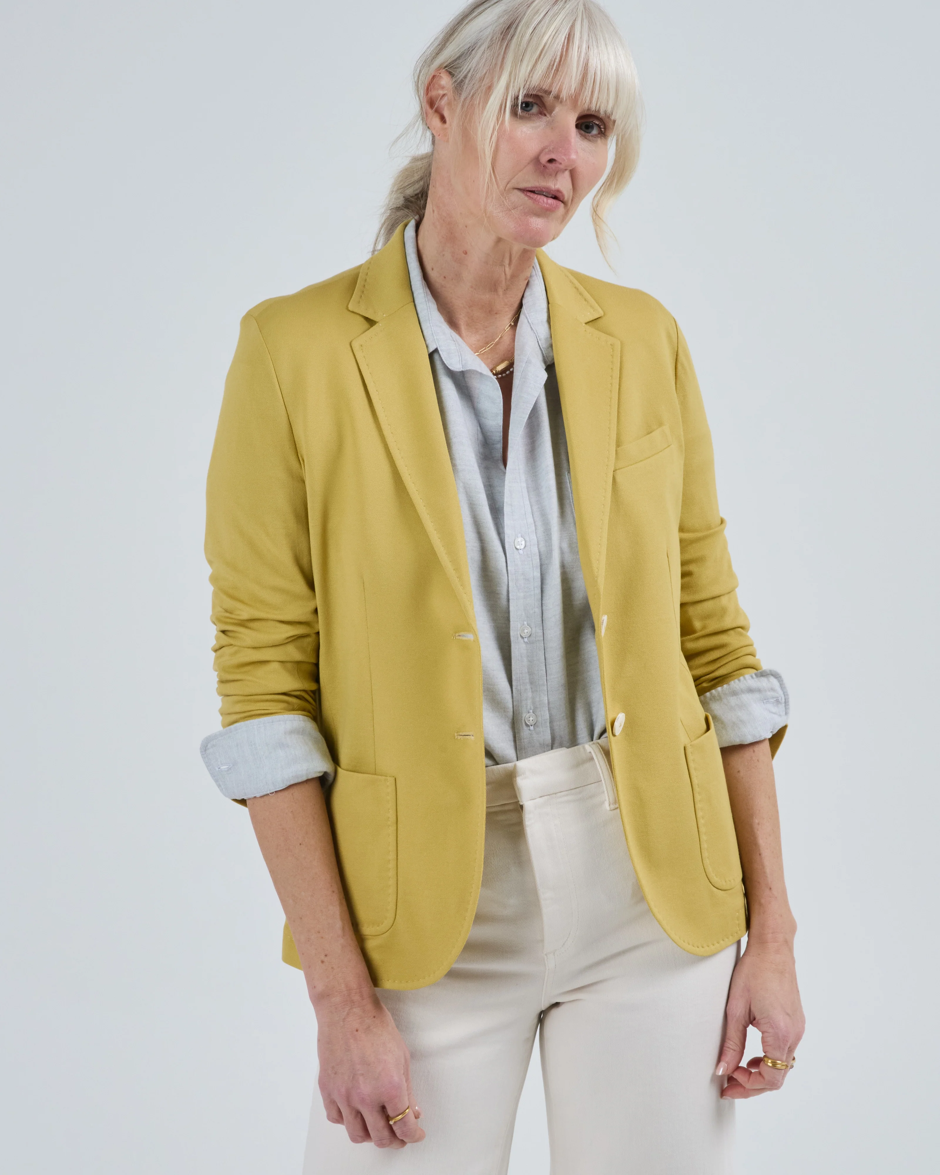 slim fit premium piquet jacket - Image 3