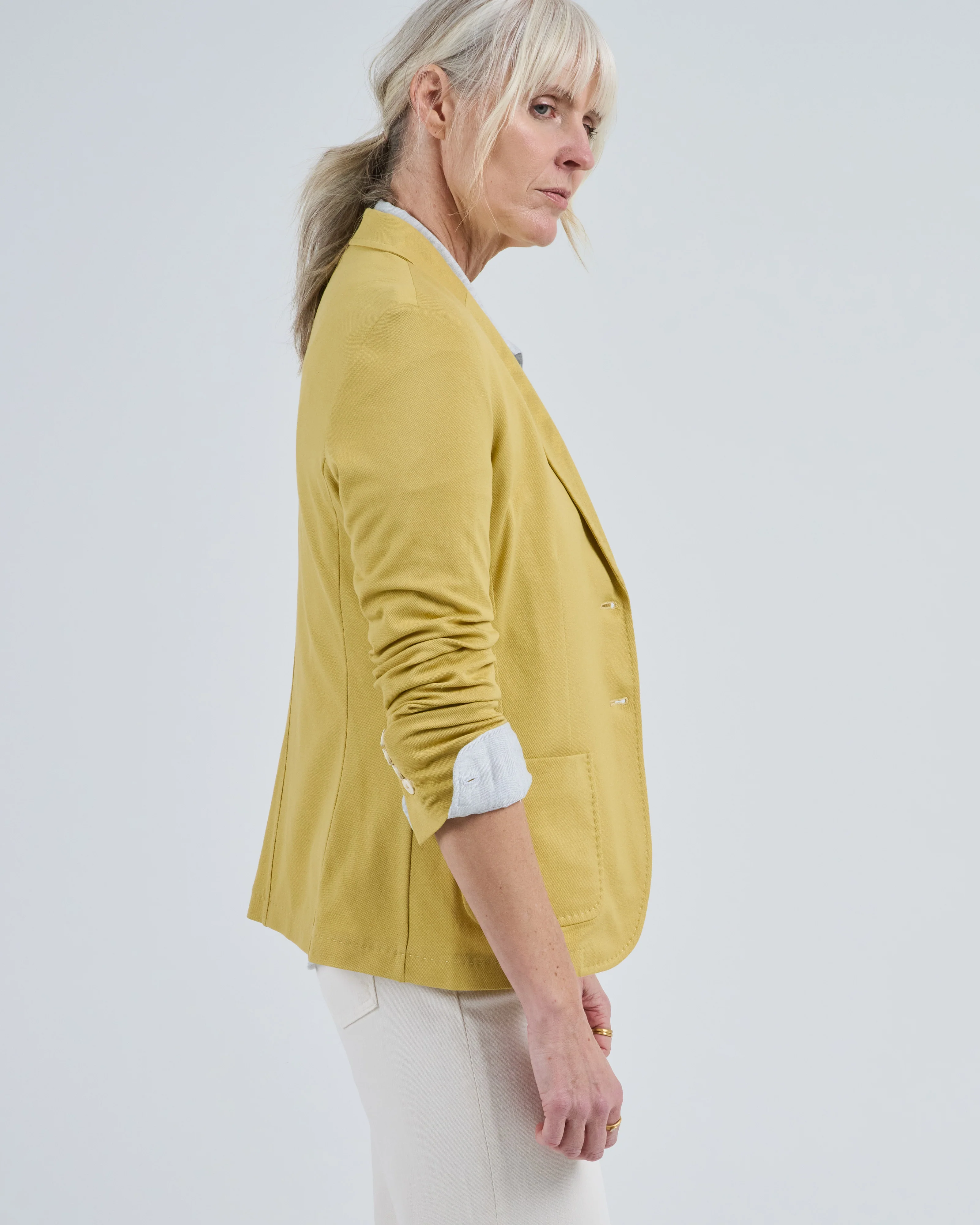 slim fit premium piquet jacket - Image 4