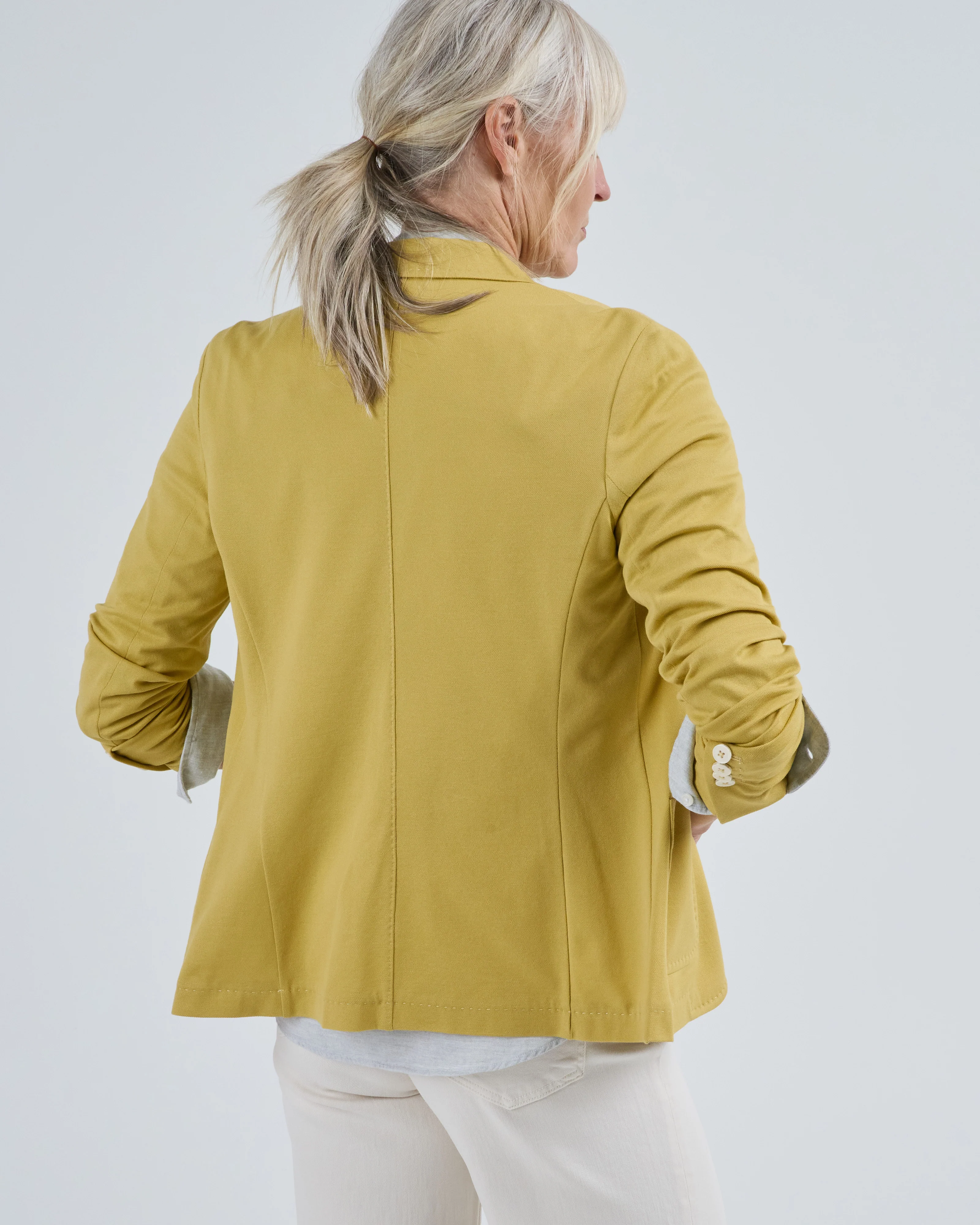 slim fit premium piquet jacket - Image 5