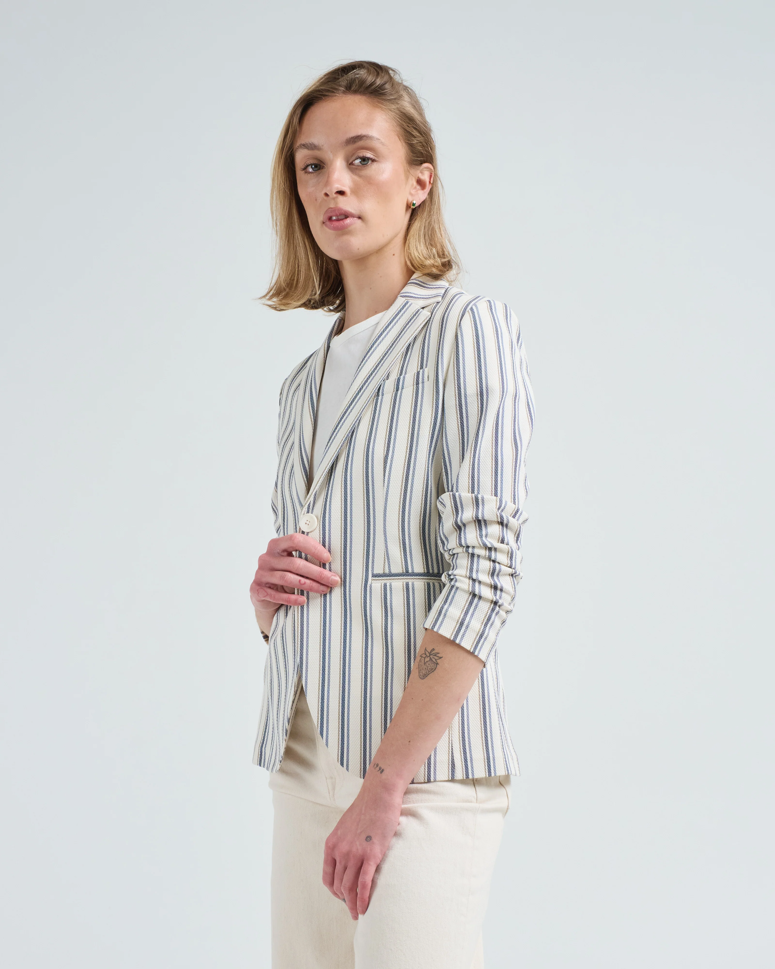 slim long blazer - Image 3
