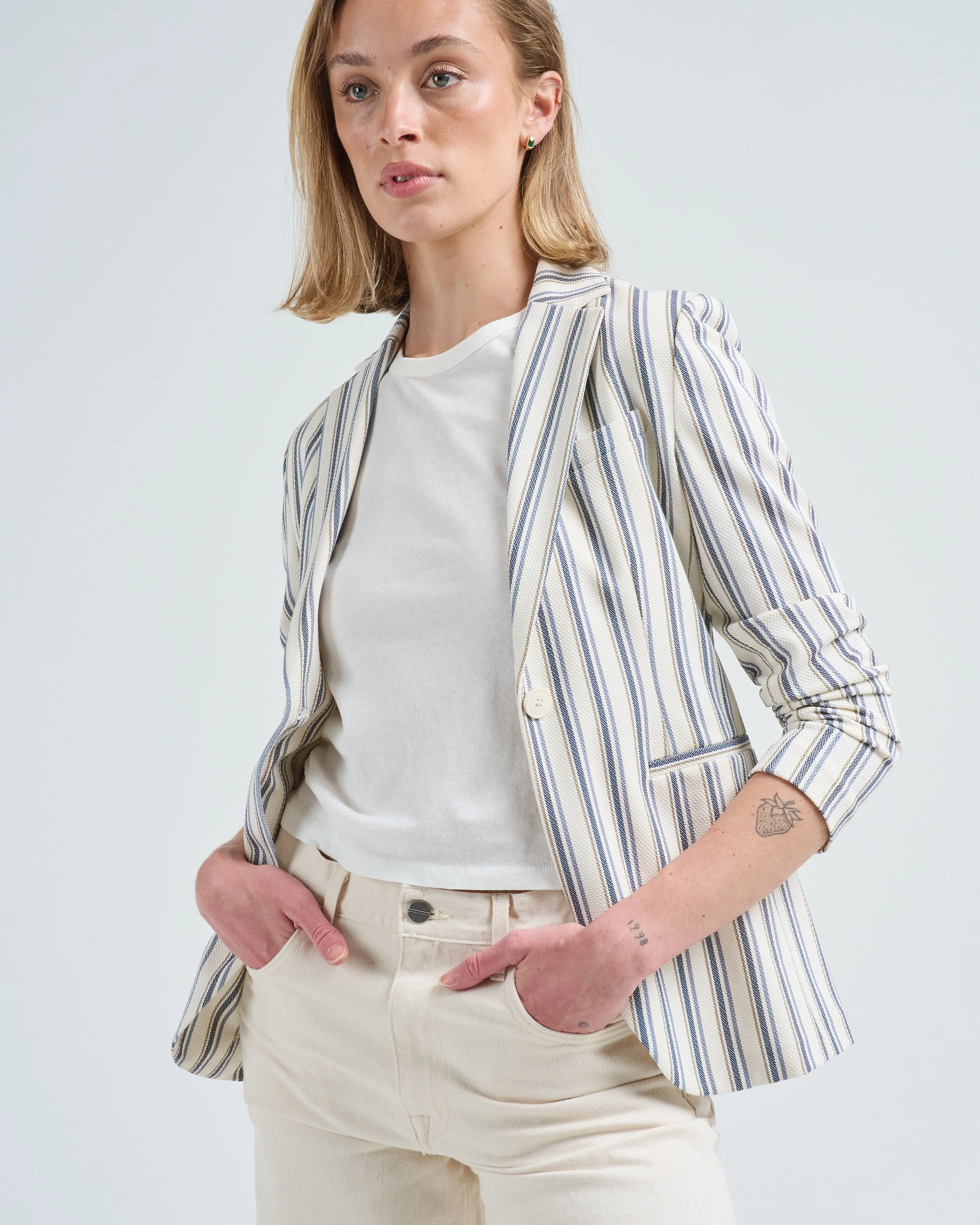 slim long blazer - Image 5
