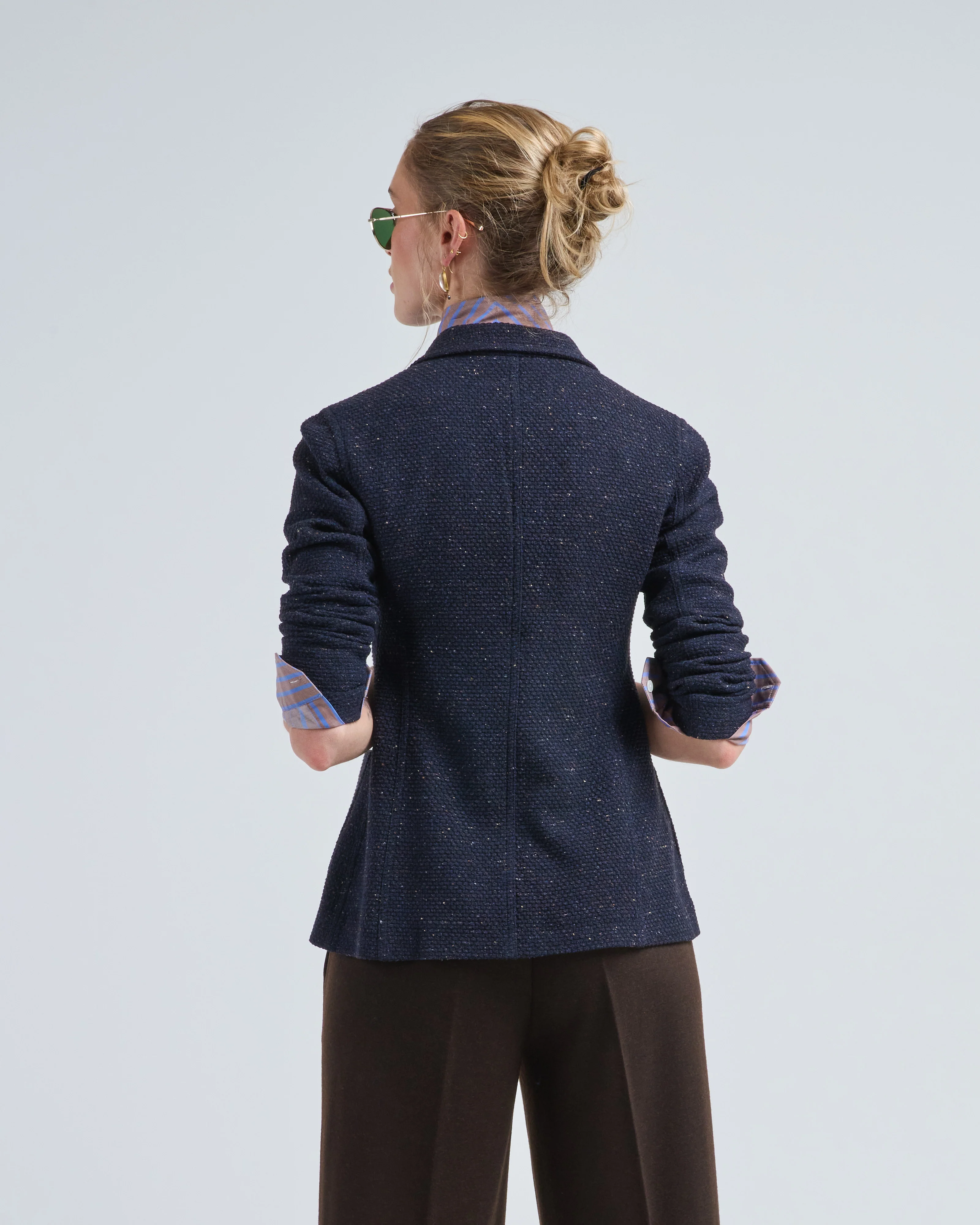 slim long knitted jacket - Image 4