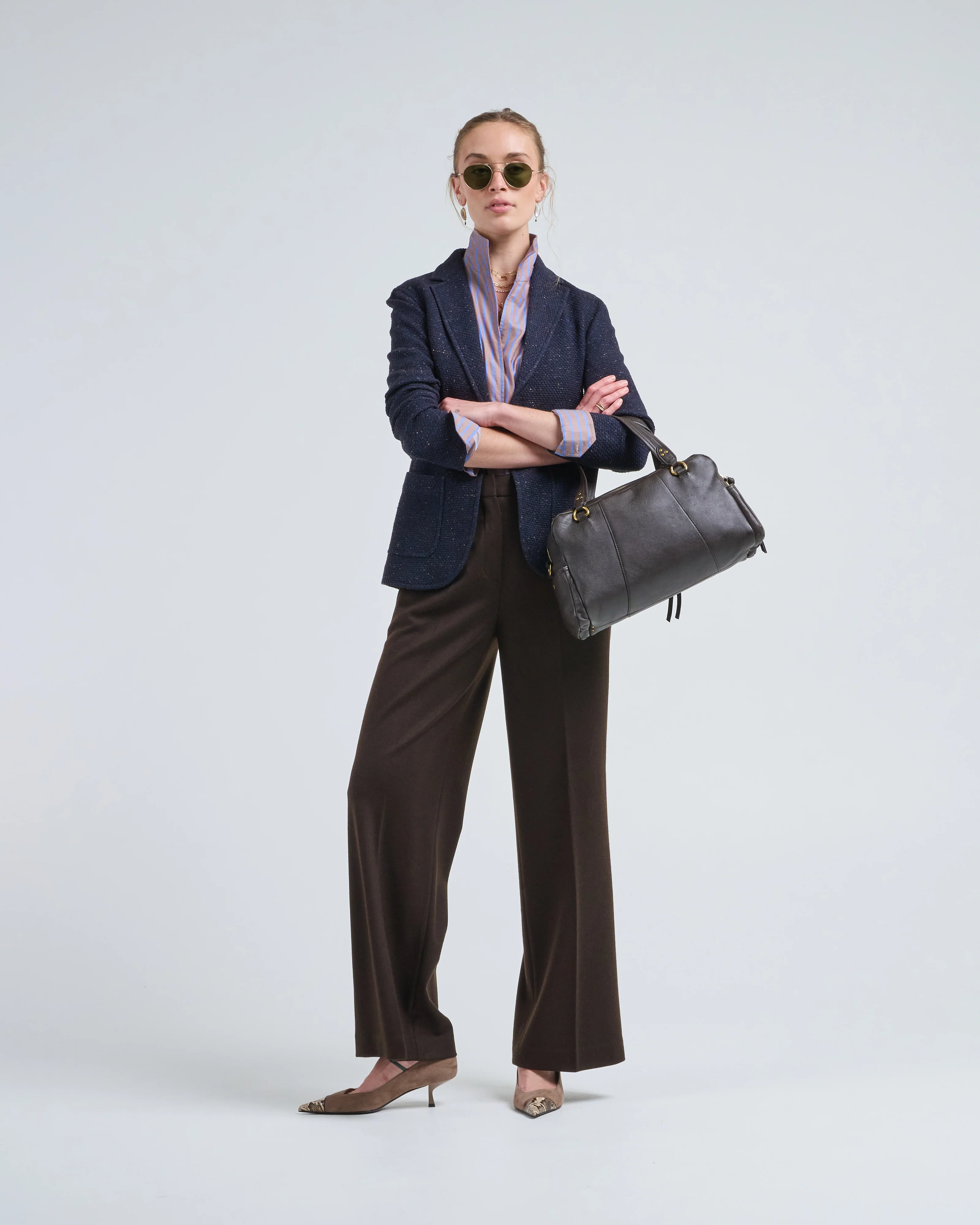 slim long knitted jacket - Image 5