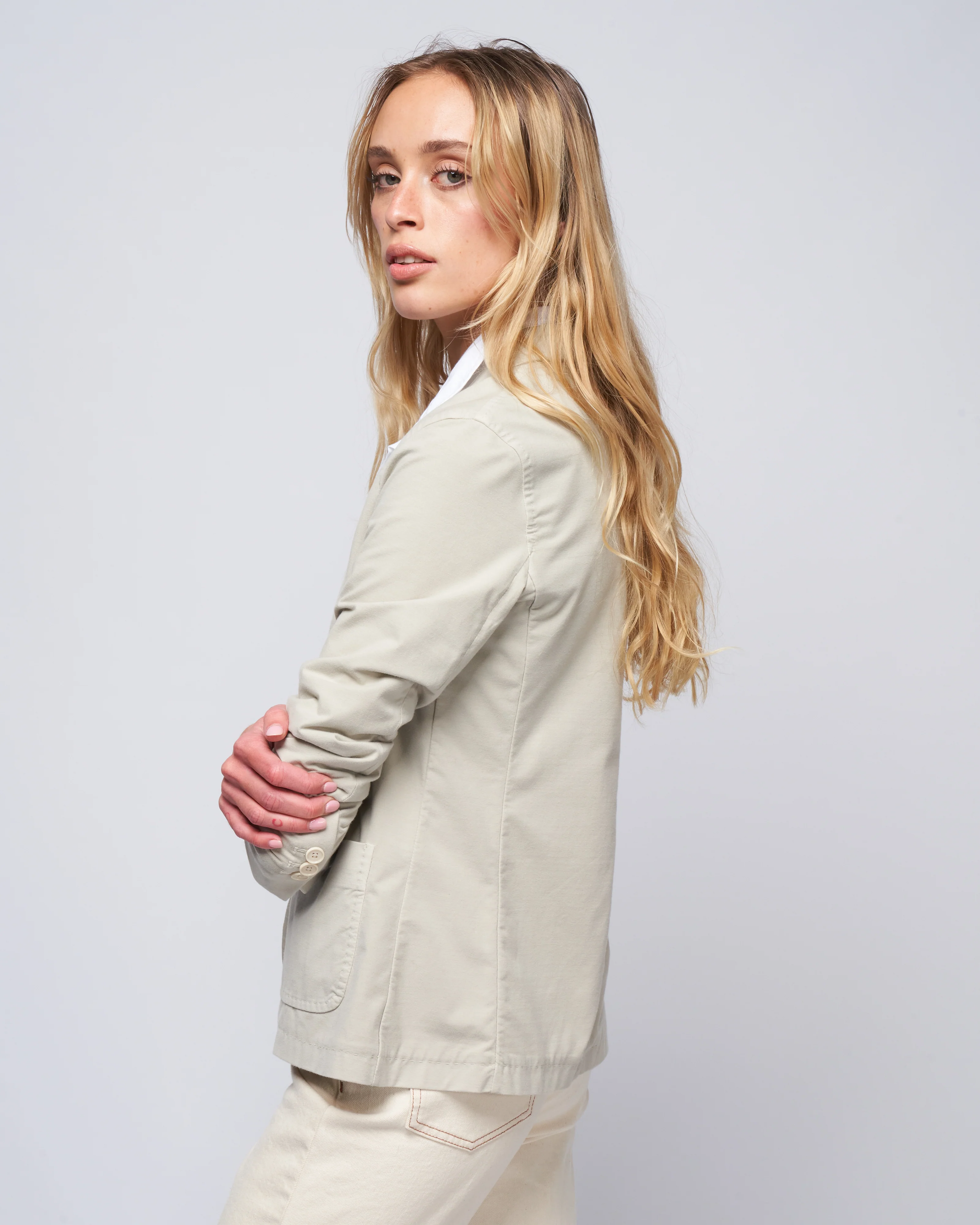travel jersey jacket - light gray - Image 3