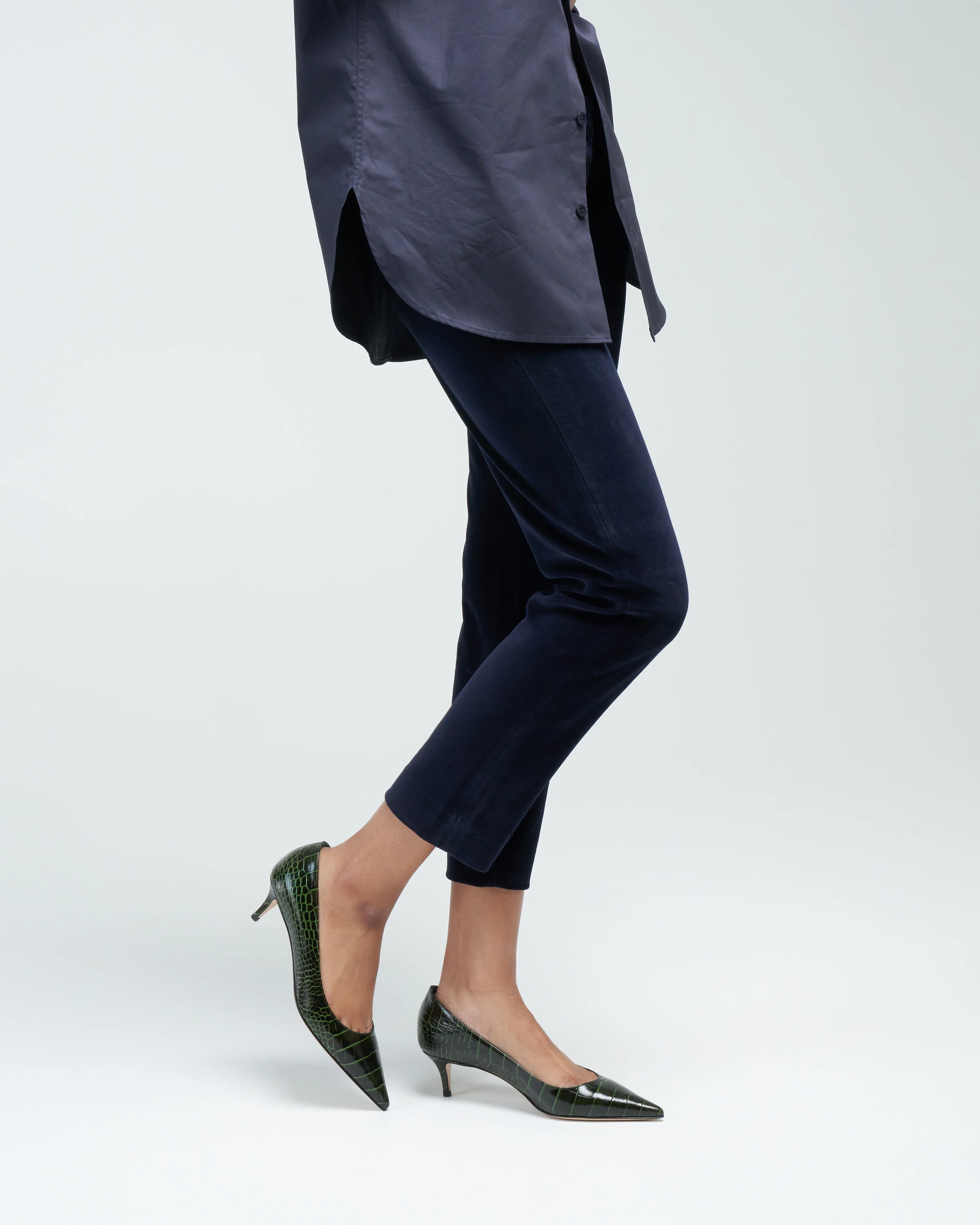 velour chino pant - dark navy - Image 3
