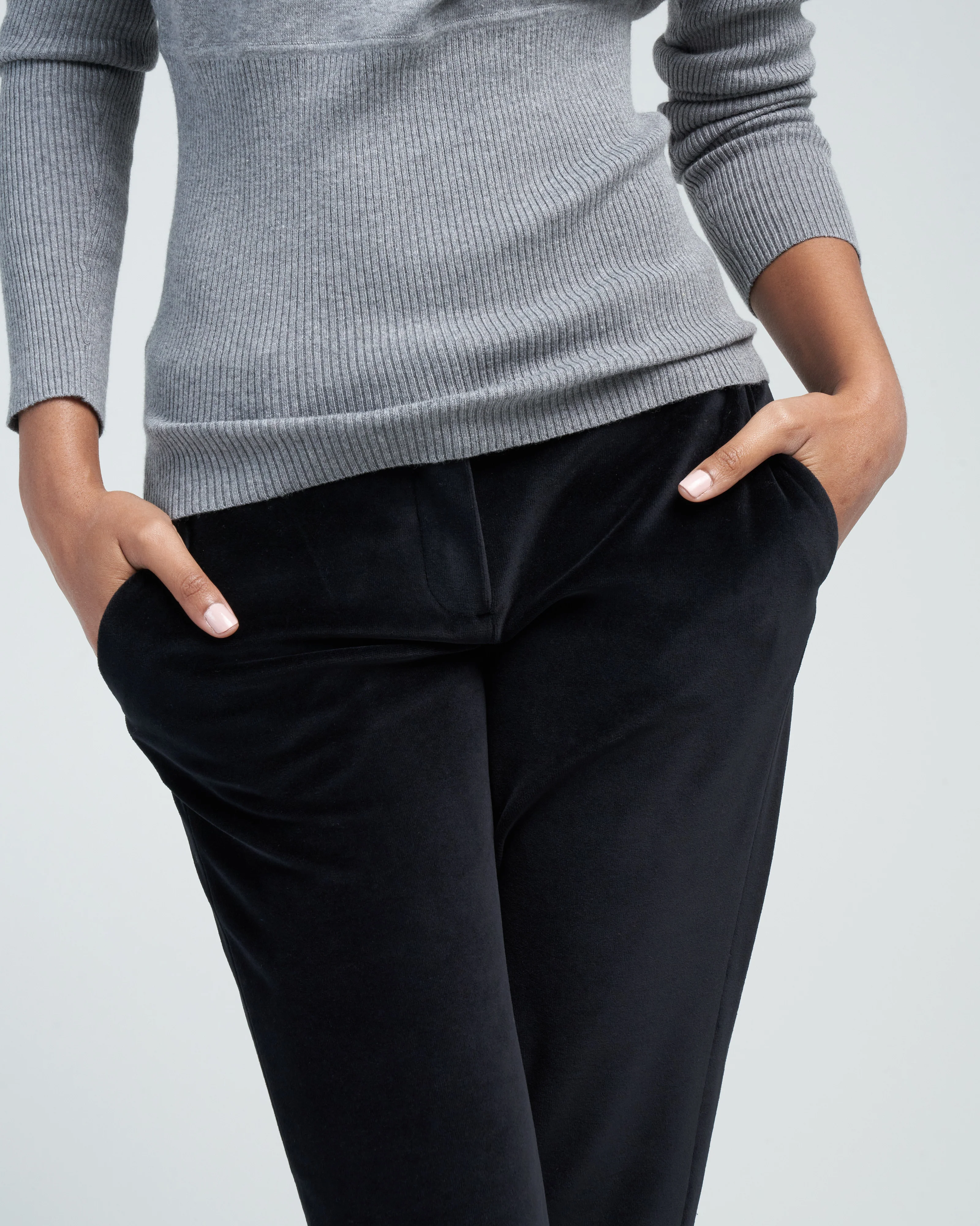 velour chino pant - nero pieno - Image 5
