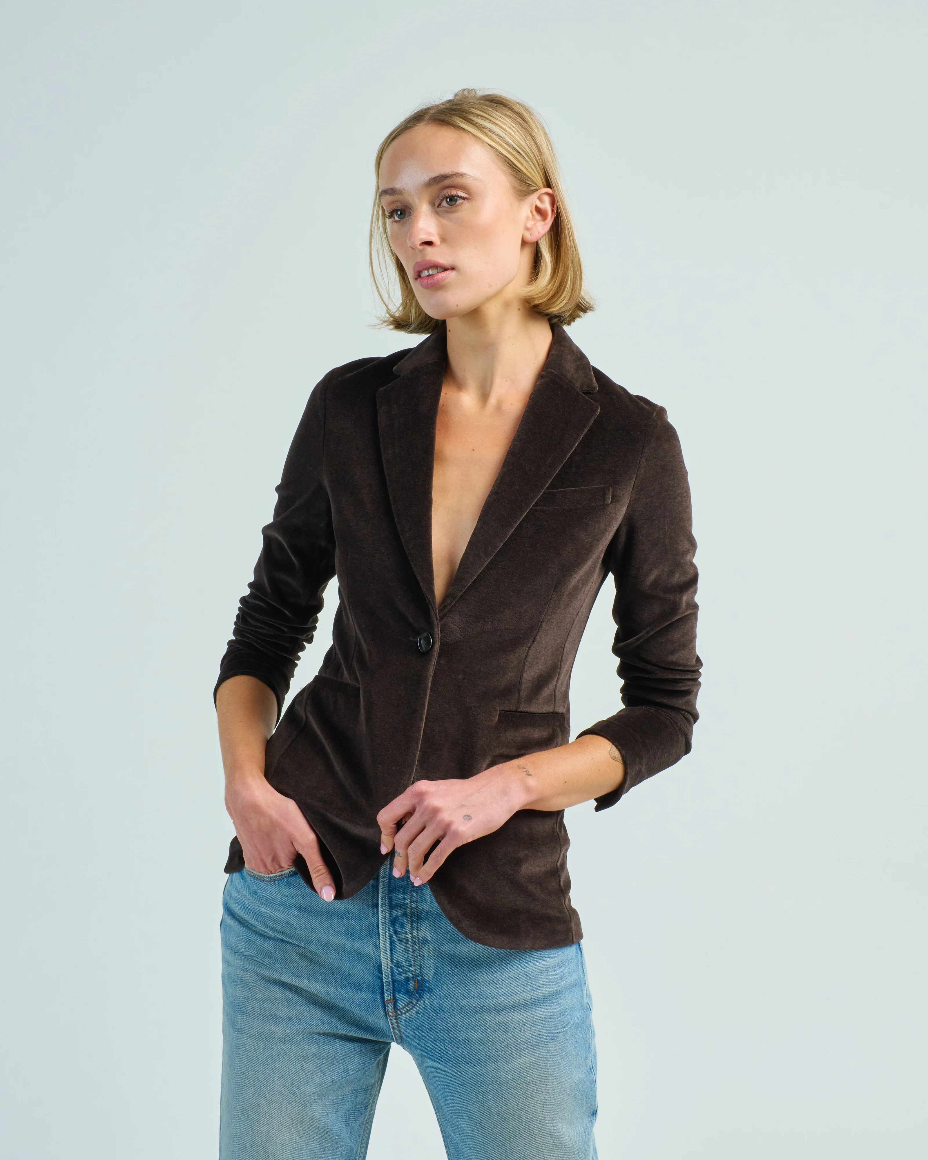 velvet blazer